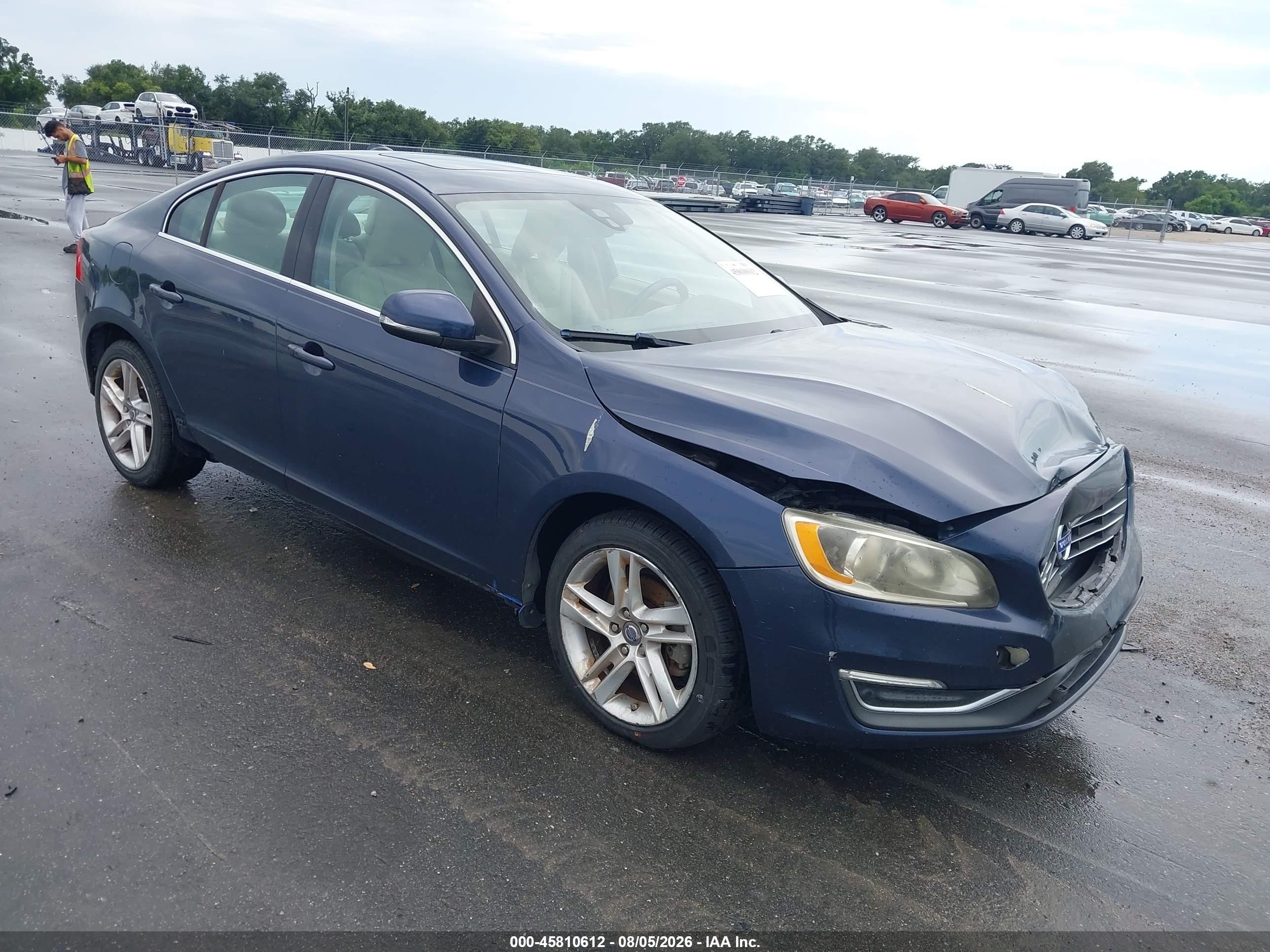 2015 Volvo S60 T5 Premier Dark Blue vin: YV140MFK0F1335323