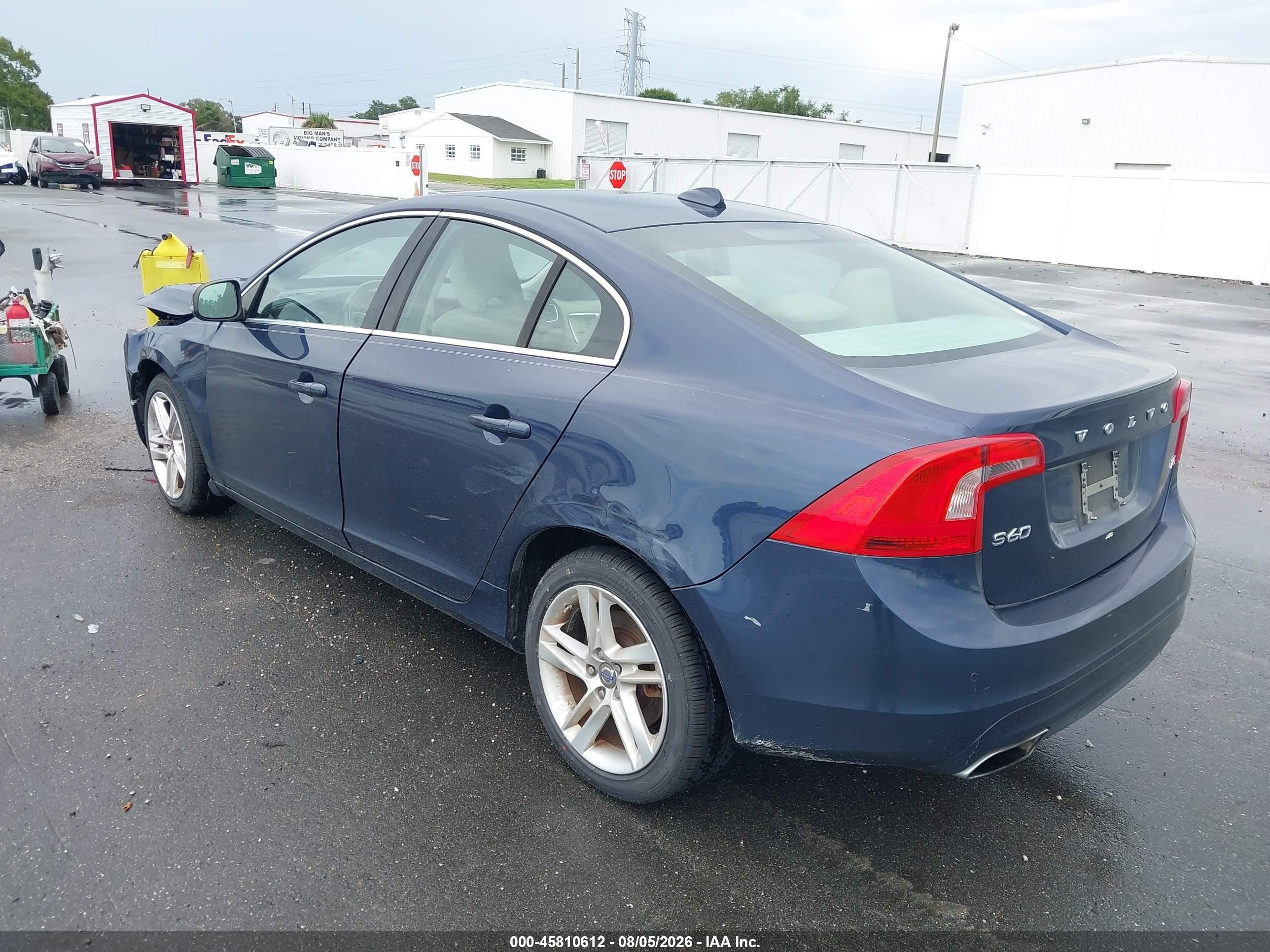 2015 Volvo S60 T5 Premier Dark Blue vin: YV140MFK0F1335323