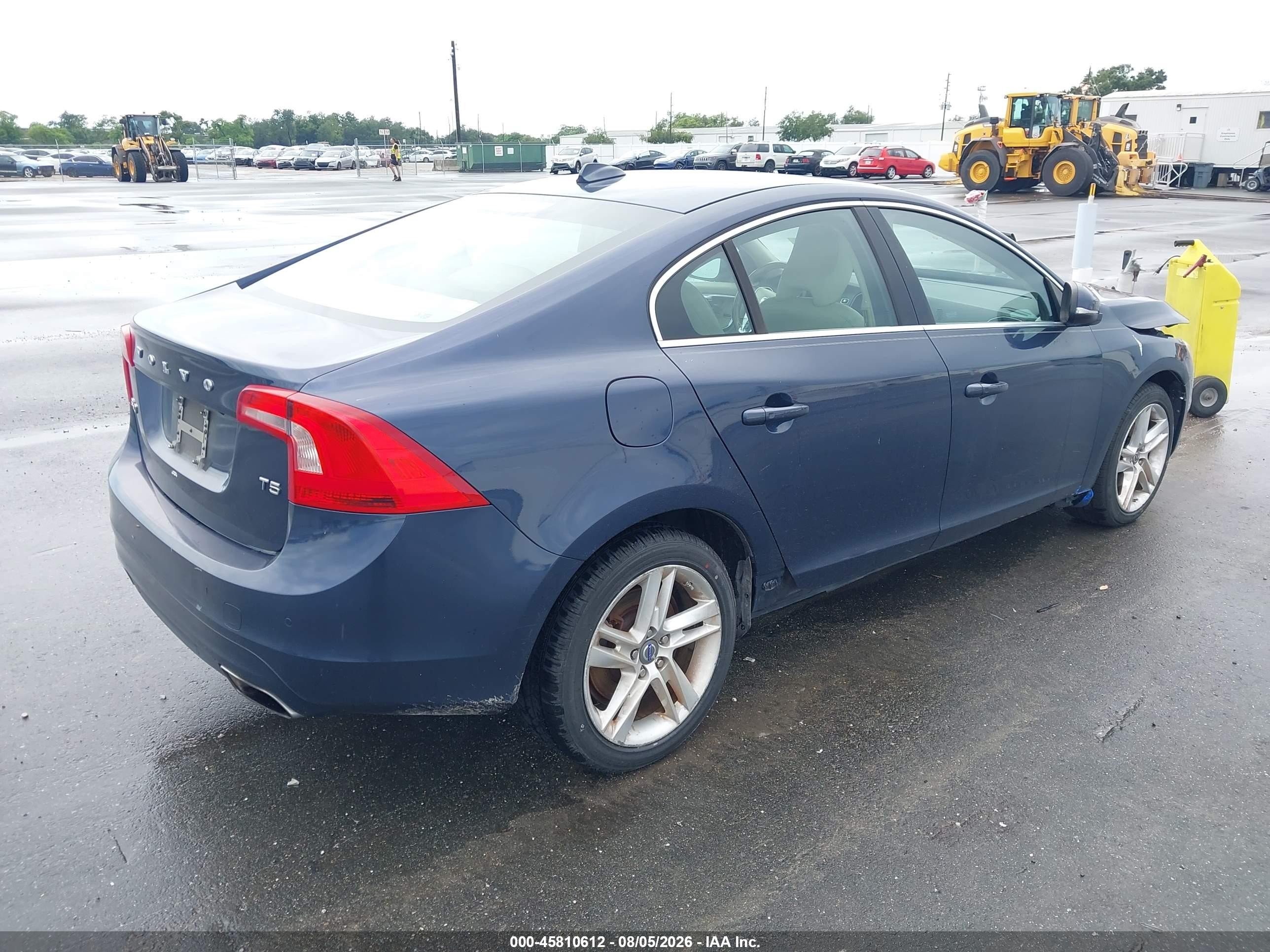 2015 Volvo S60 T5 Premier Dark Blue vin: YV140MFK0F1335323