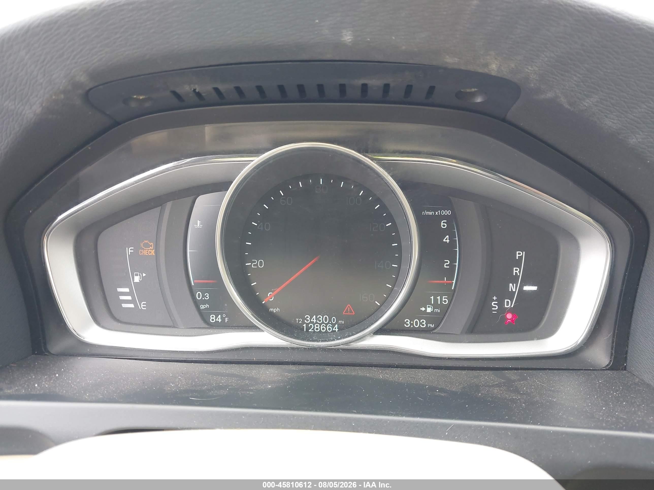 2015 Volvo S60 T5 Premier Dark Blue vin: YV140MFK0F1335323