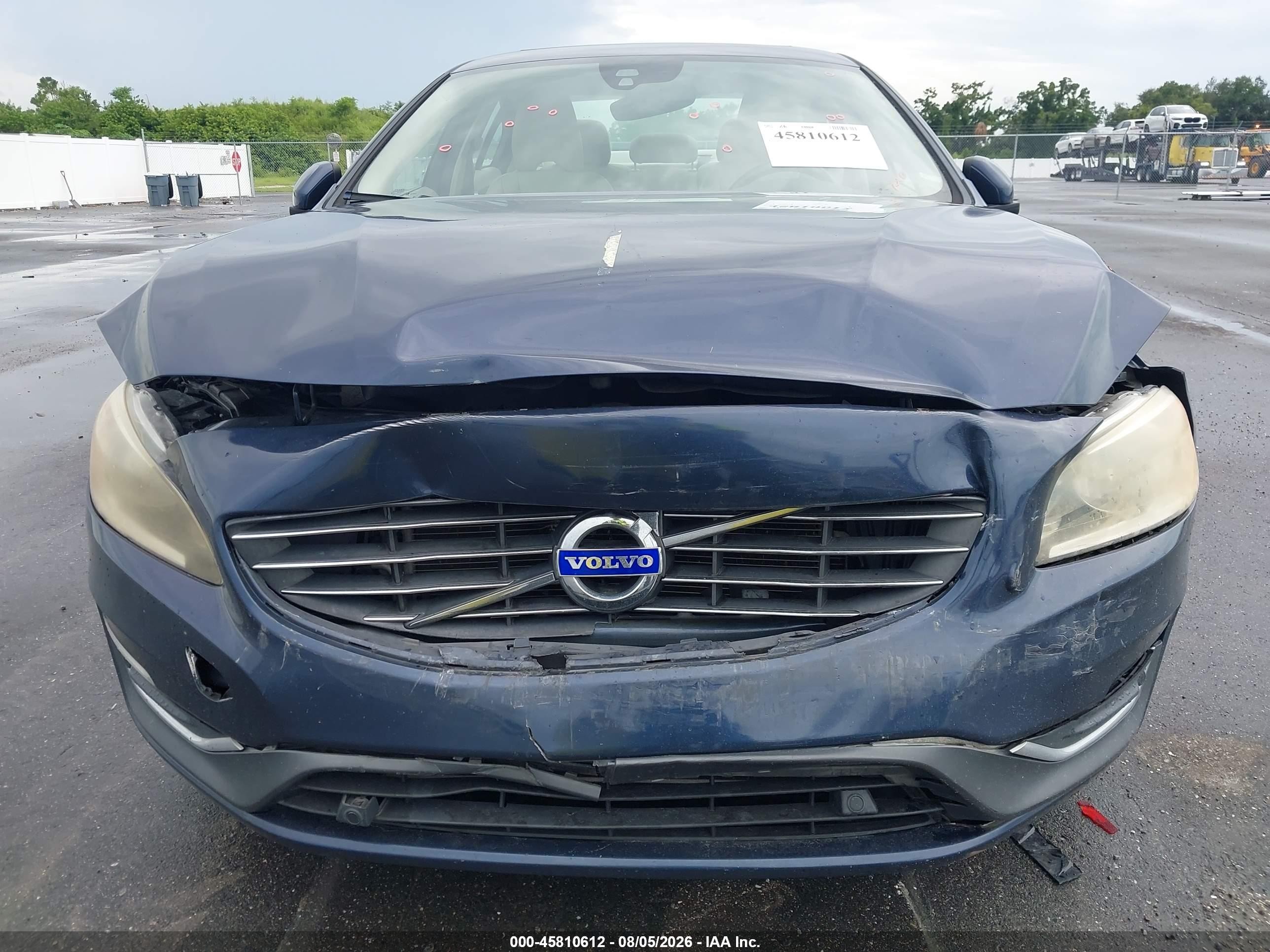 2015 Volvo S60 T5 Premier Dark Blue vin: YV140MFK0F1335323