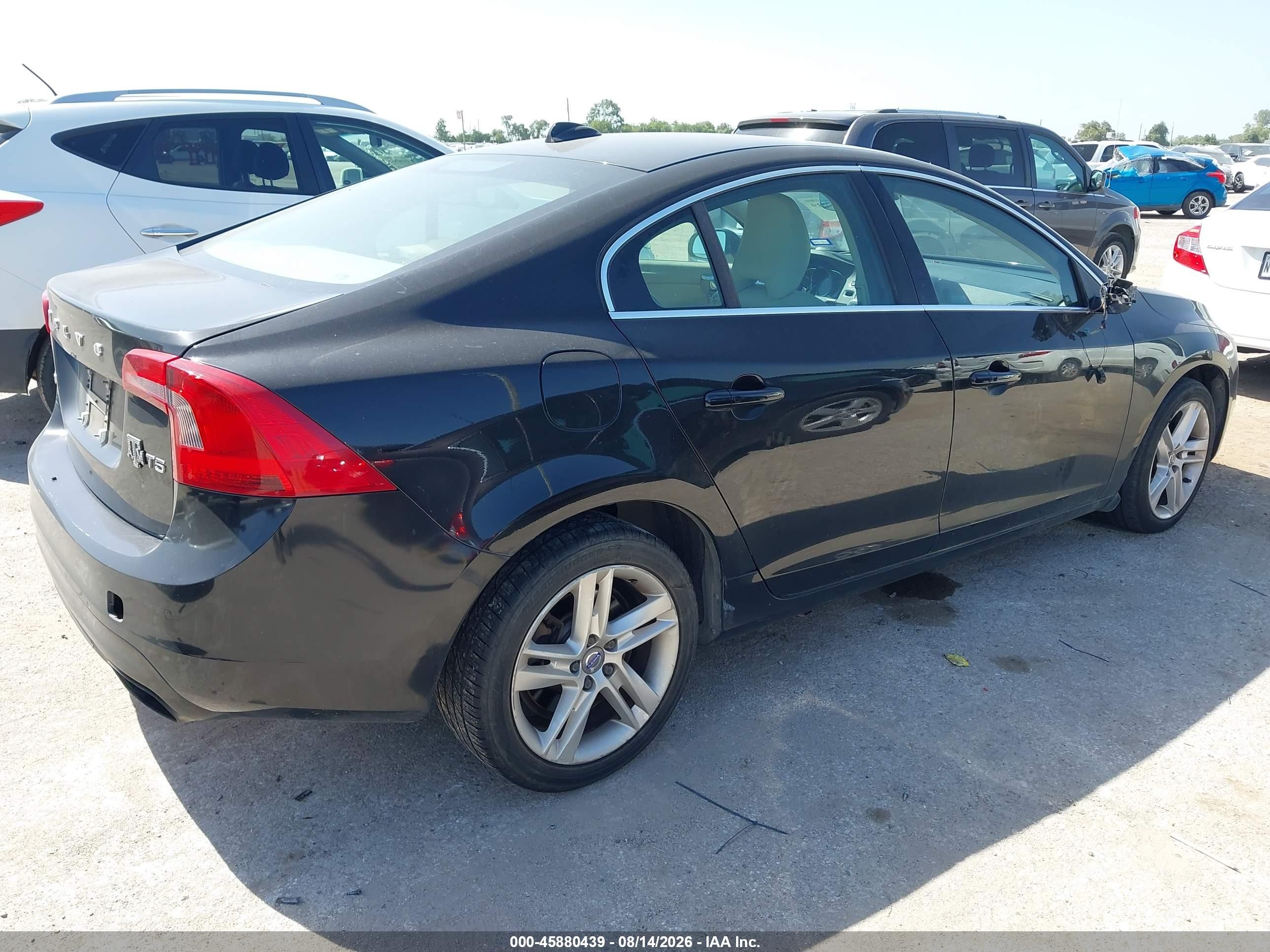 2015 Volvo S60 T5 Premier Black vin: YV140MFK5F2360714