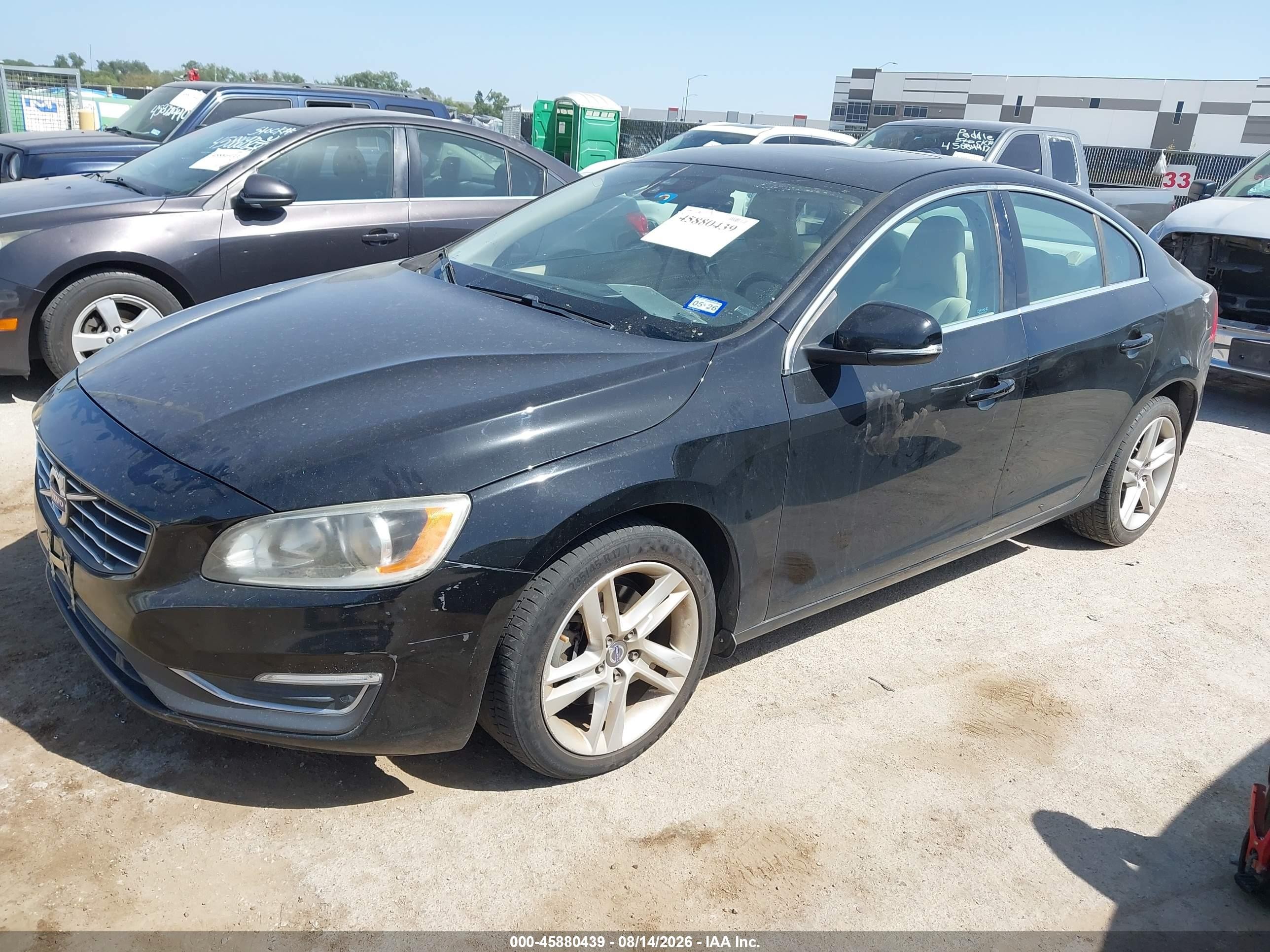 2015 Volvo S60 T5 Premier Black vin: YV140MFK5F2360714