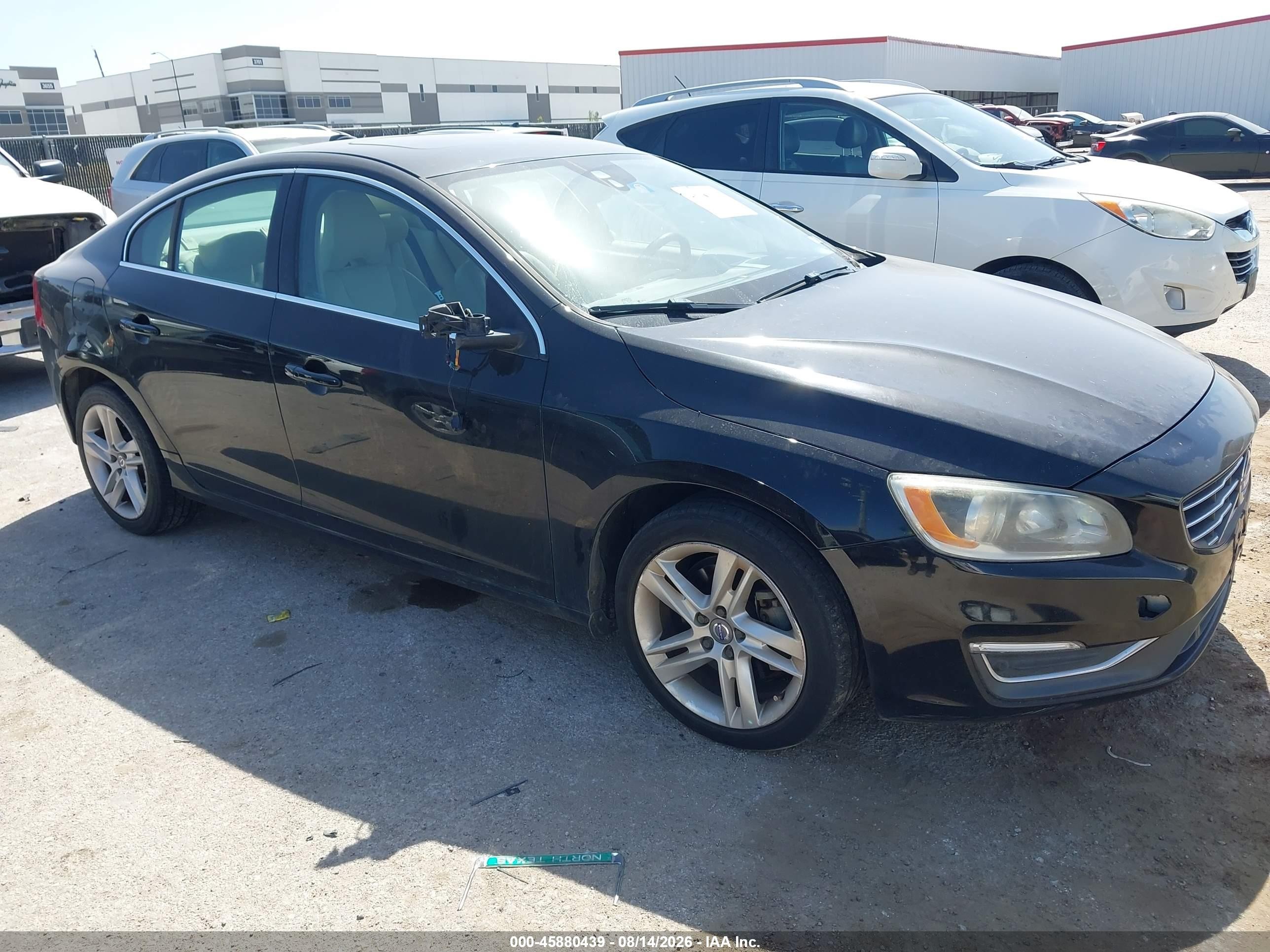 2015 Volvo S60 T5 Premier Black vin: YV140MFK5F2360714
