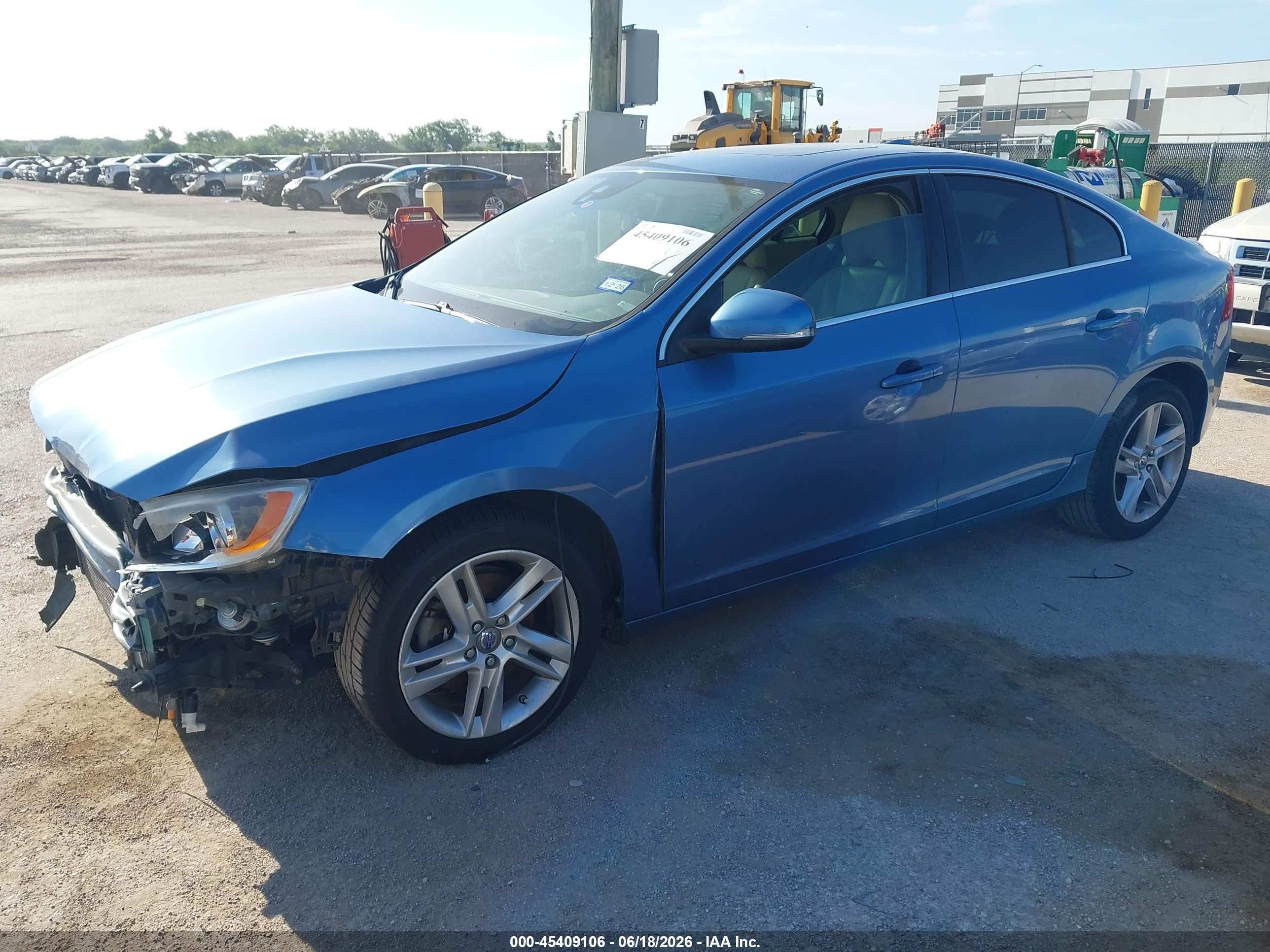 2015 Volvo S60 T5 Premier Синий vin: YV140MFK8F1351916