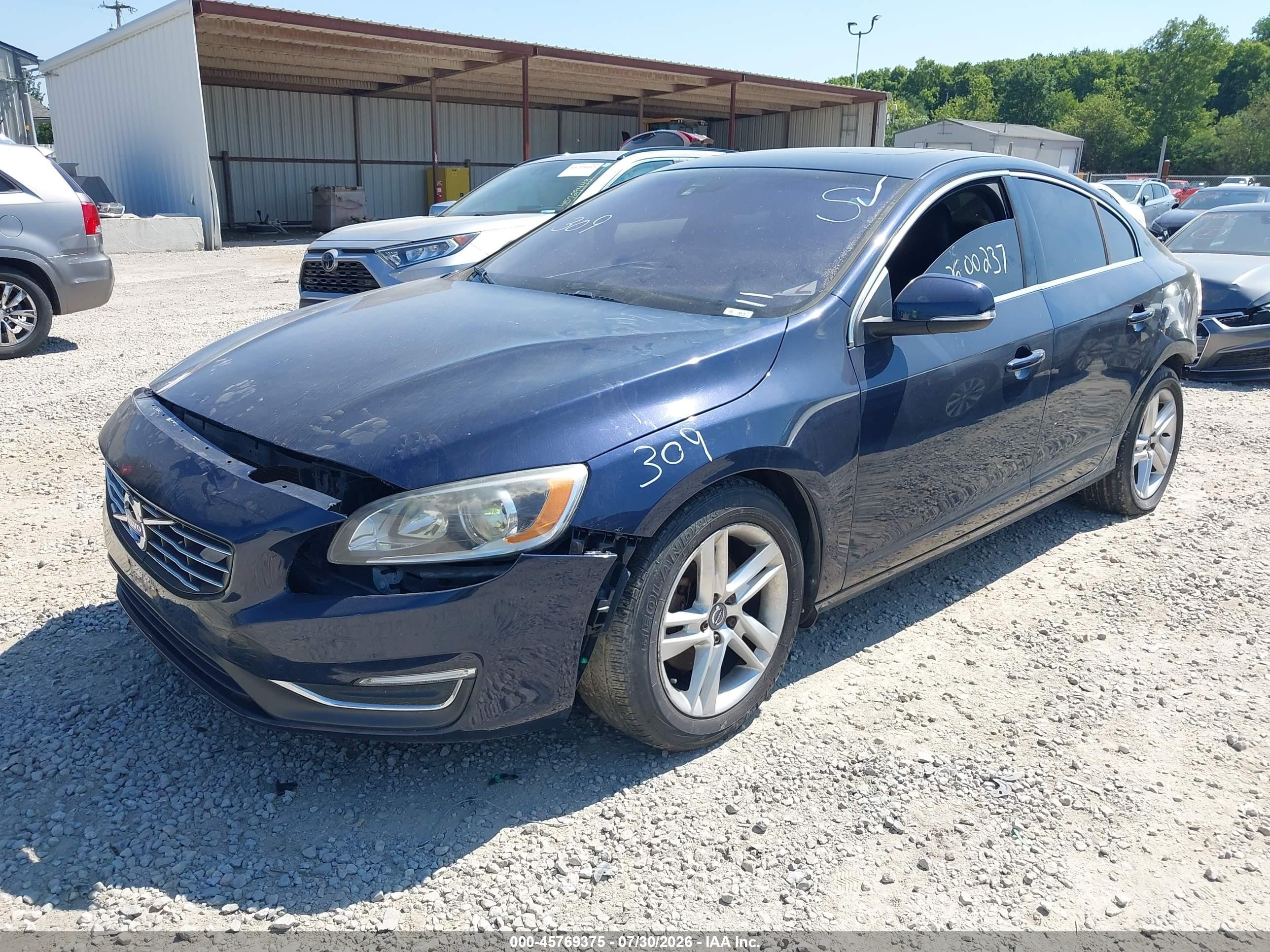 2015 Volvo S60 T5 Premier Blue vin: YV140MFK8F1357439