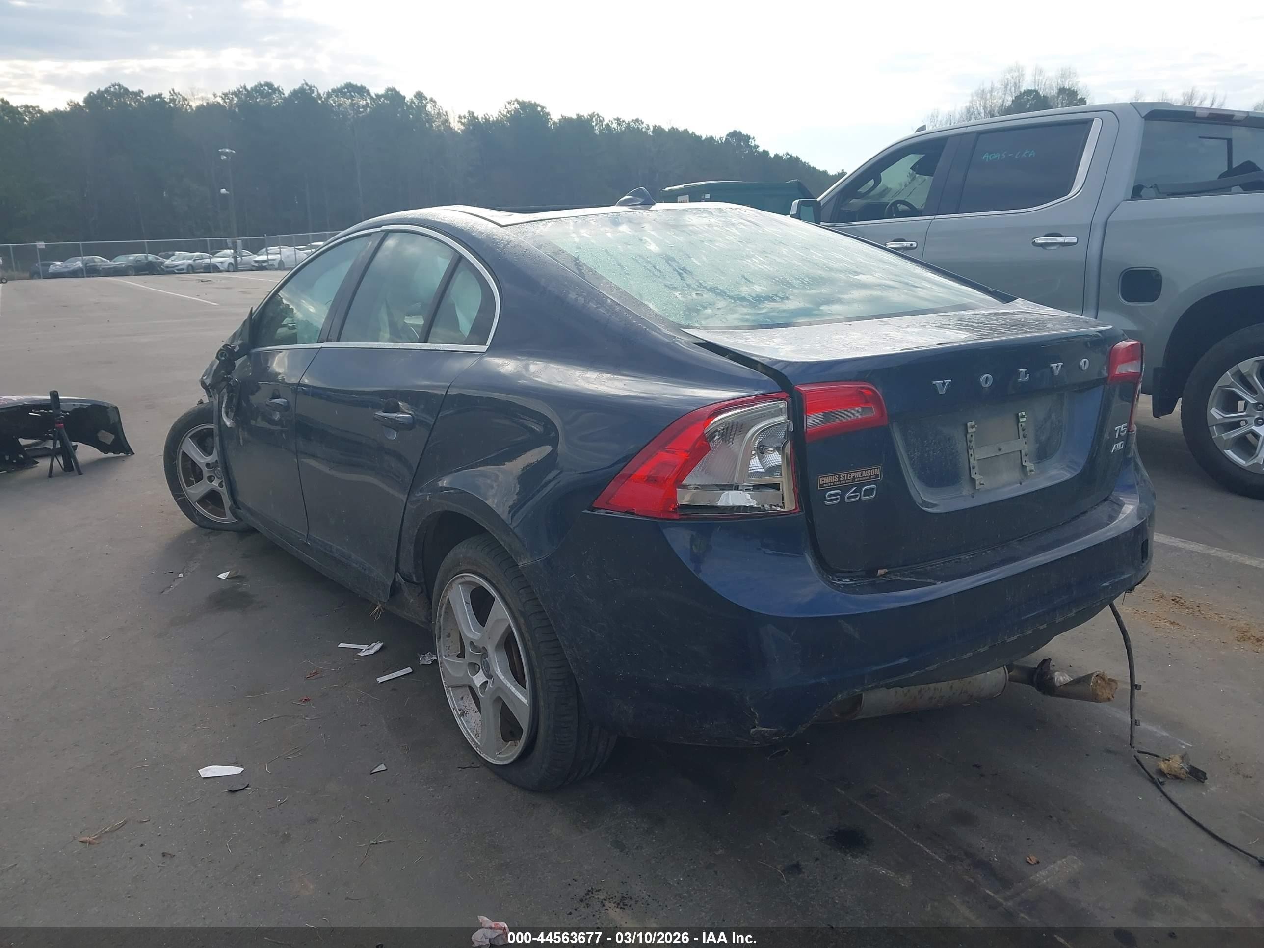2013 Volvo S60 T5 Blue vin: YV1612FH0D2185140