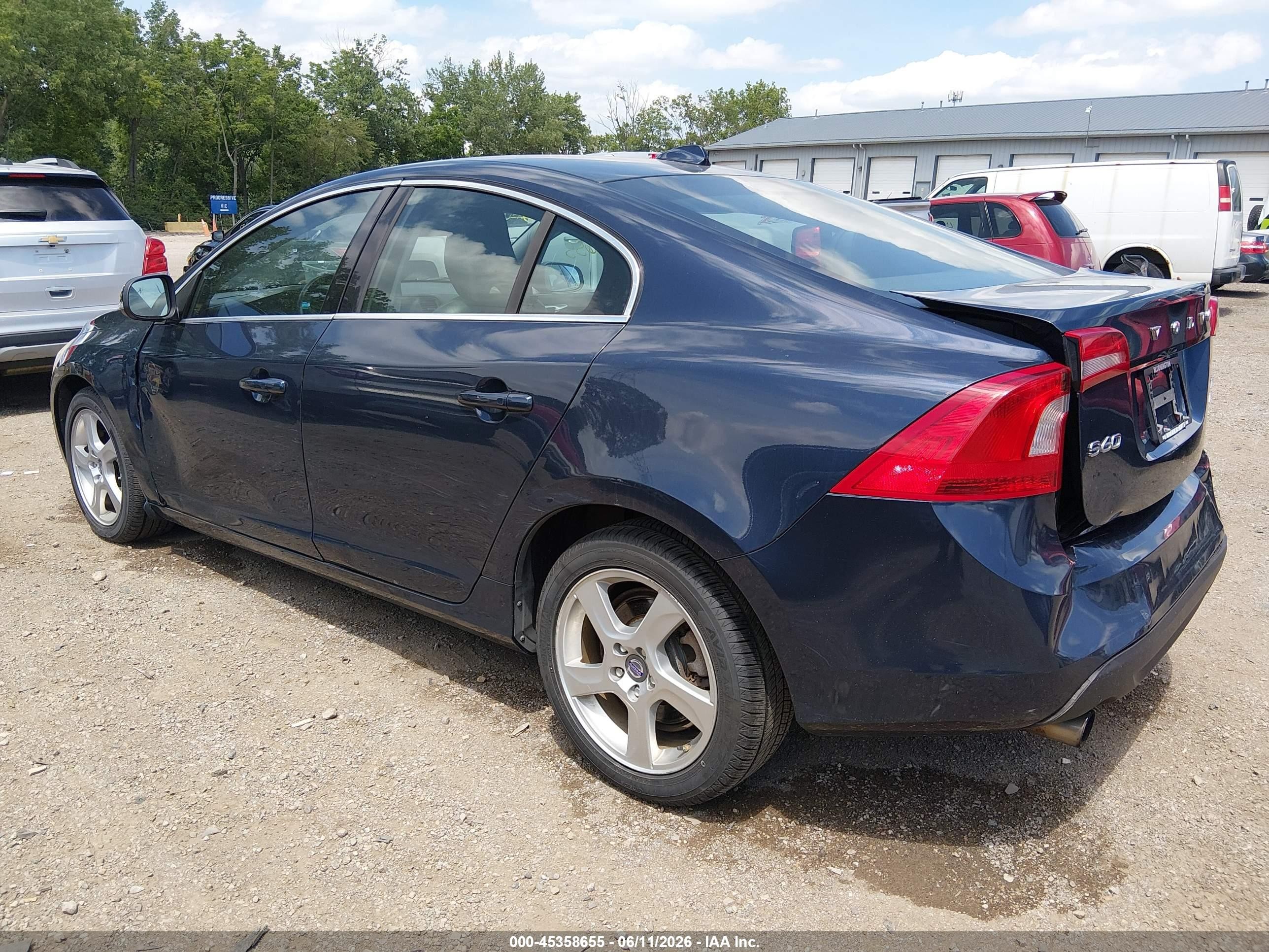 2013 Volvo S60 T5/t5 Platinum/t5 Premier/t5 Premier Plus Navy vin: YV1612FH0D2231890