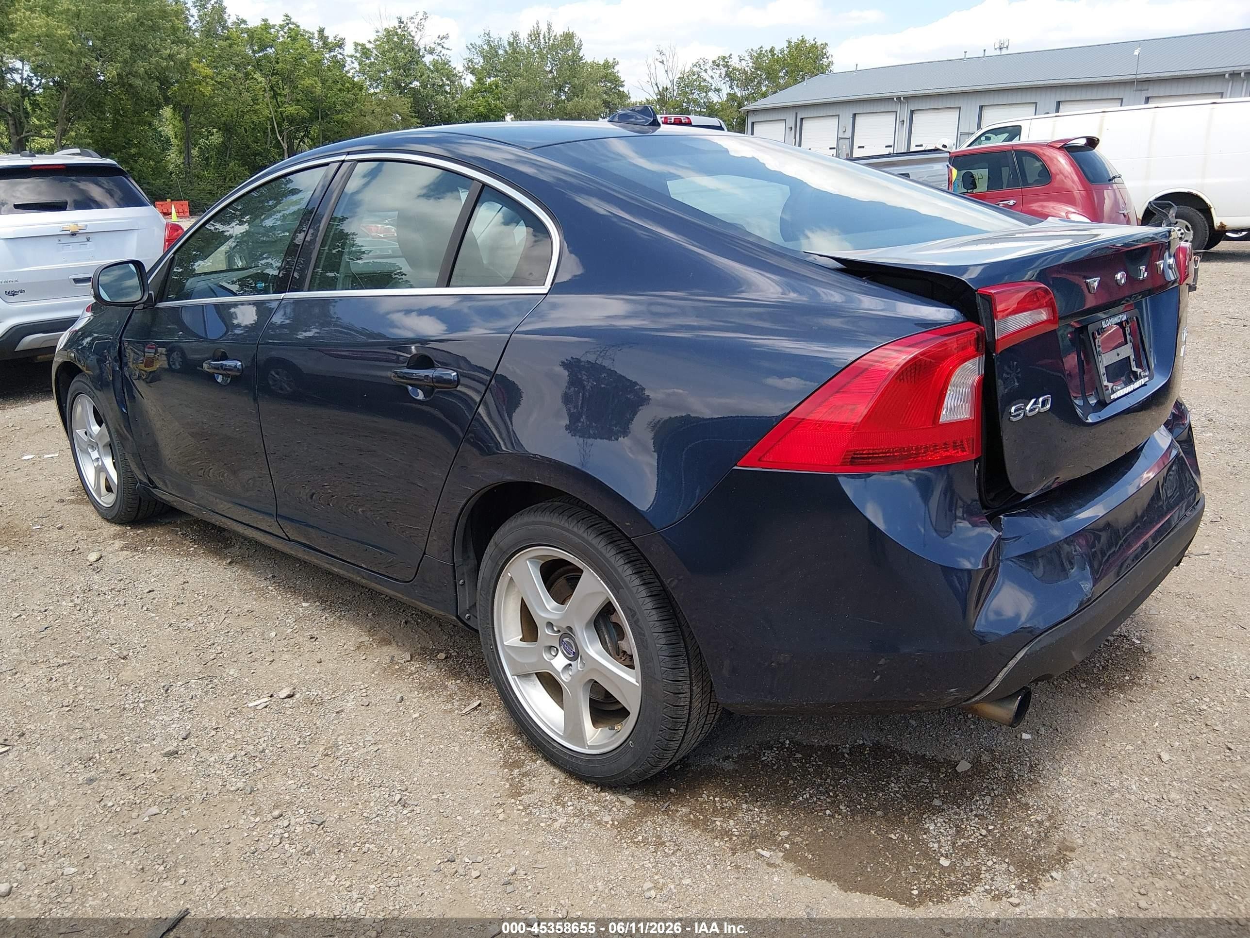 2013 Volvo S60 T5/t5 Platinum/t5 Premier/t5 Premier Plus Navy vin: YV1612FH0D2231890