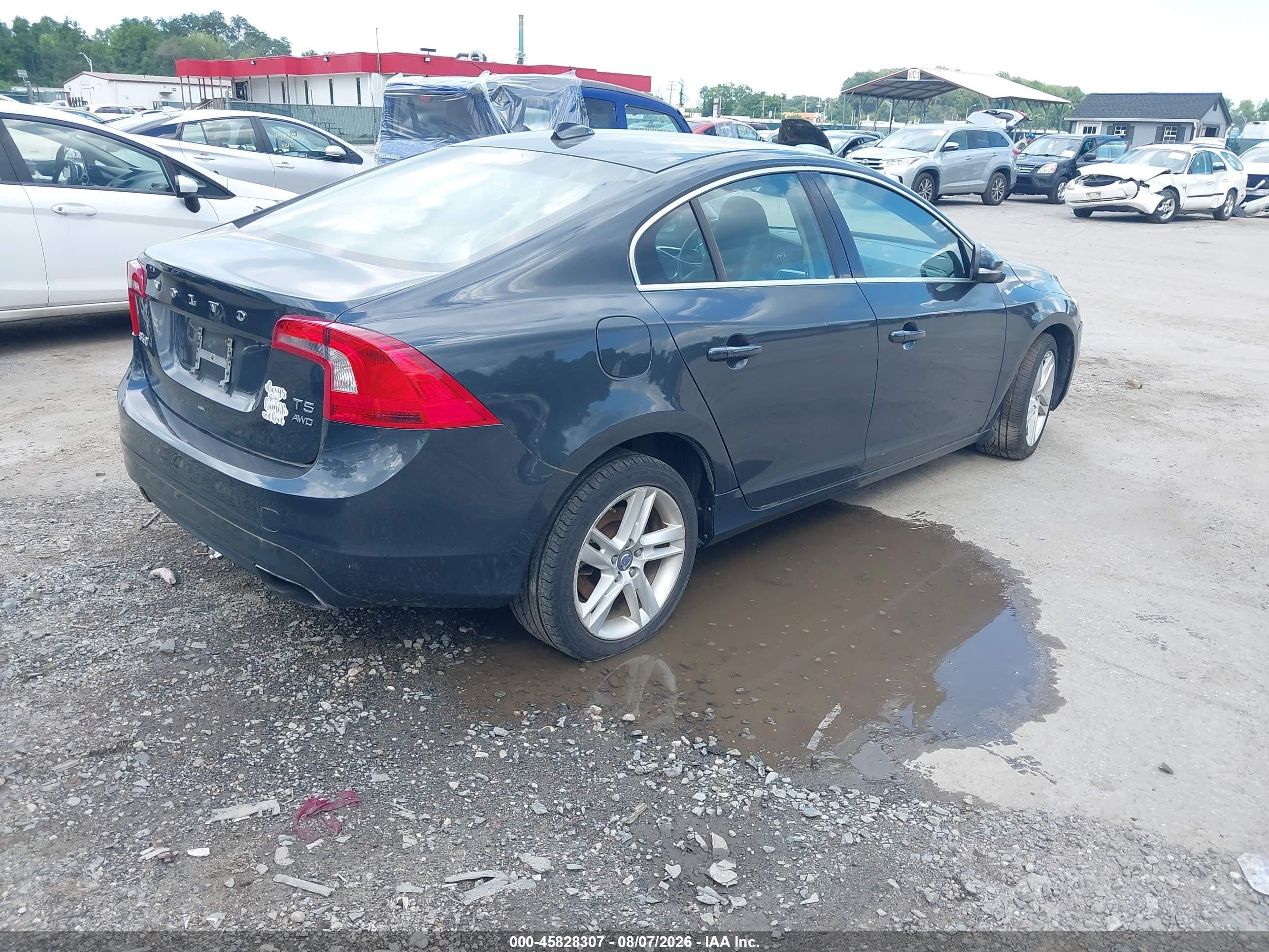 2014 Volvo S60 T5 Gray vin: YV1612FH1E1289918