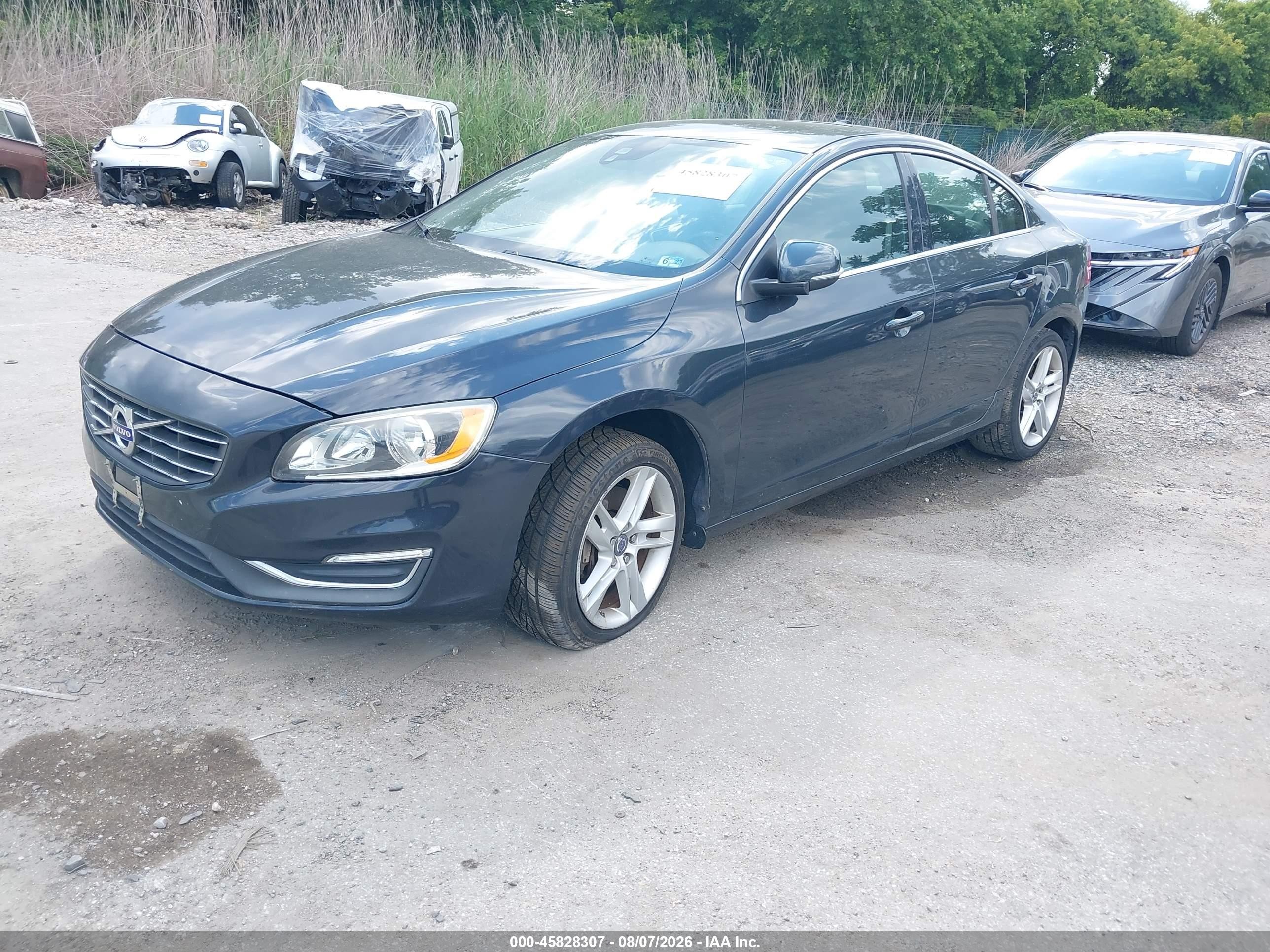 2014 Volvo S60 T5 Gray vin: YV1612FH1E1289918