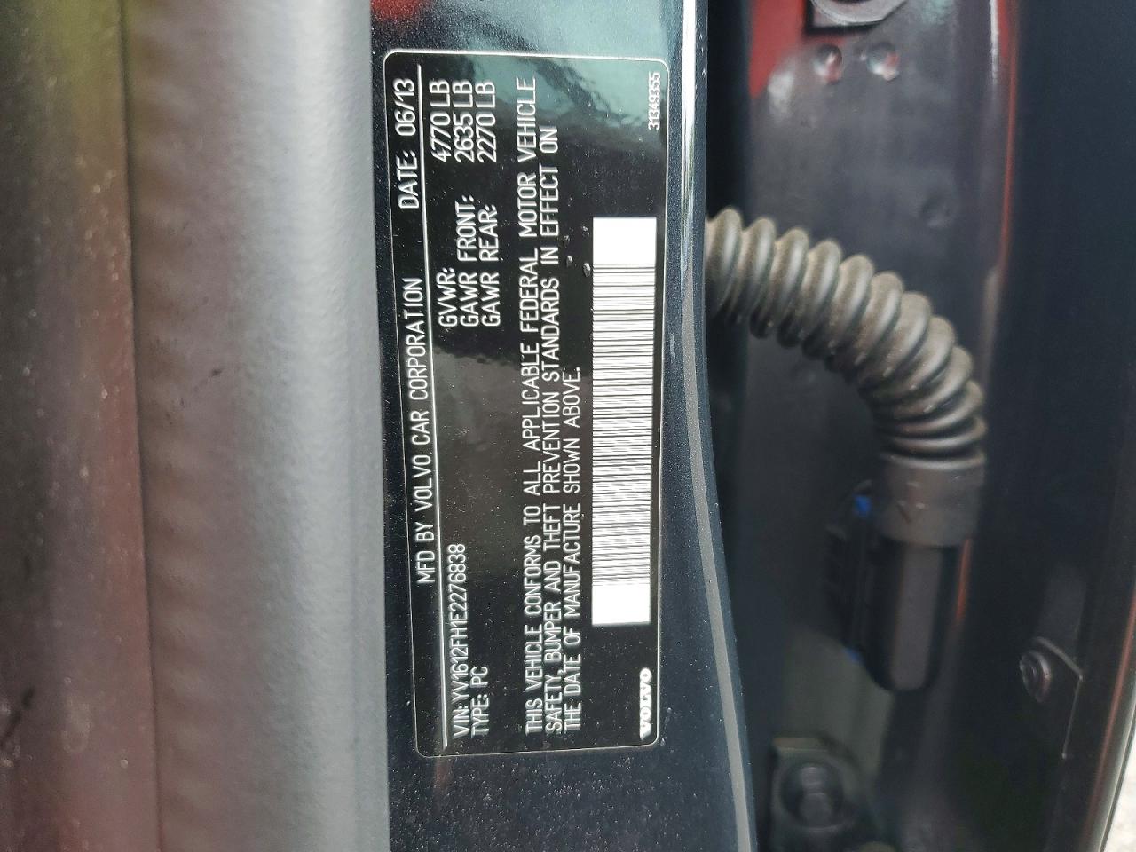 2014 Volvo S60 T5 Черный vin: YV1612FH1E2276838