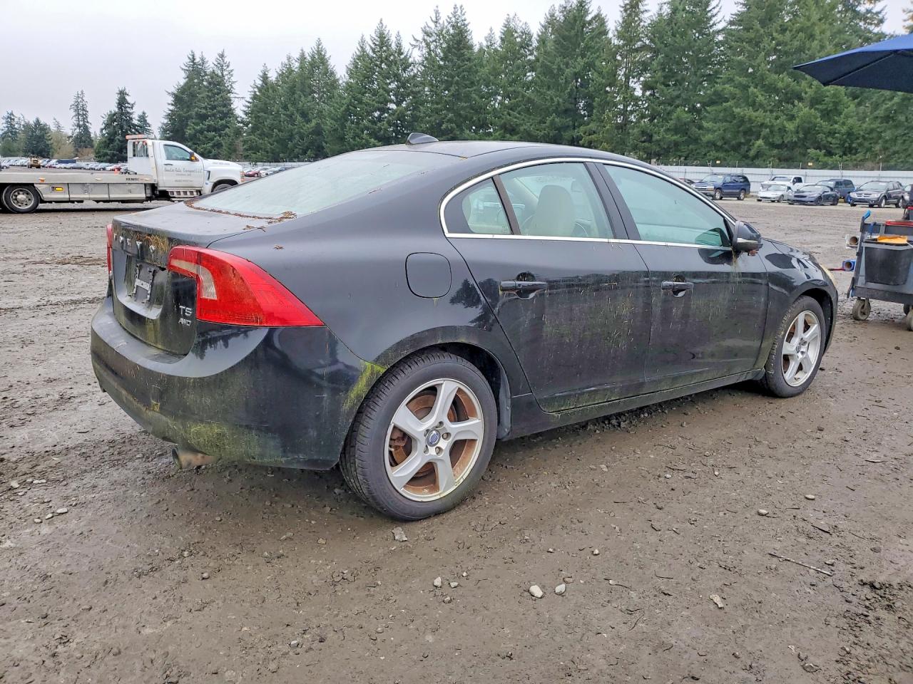 2013 Volvo S60 T5 Black vin: YV1612FH2D2186922