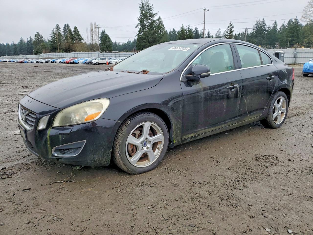 2013 Volvo S60 T5 Black vin: YV1612FH2D2186922