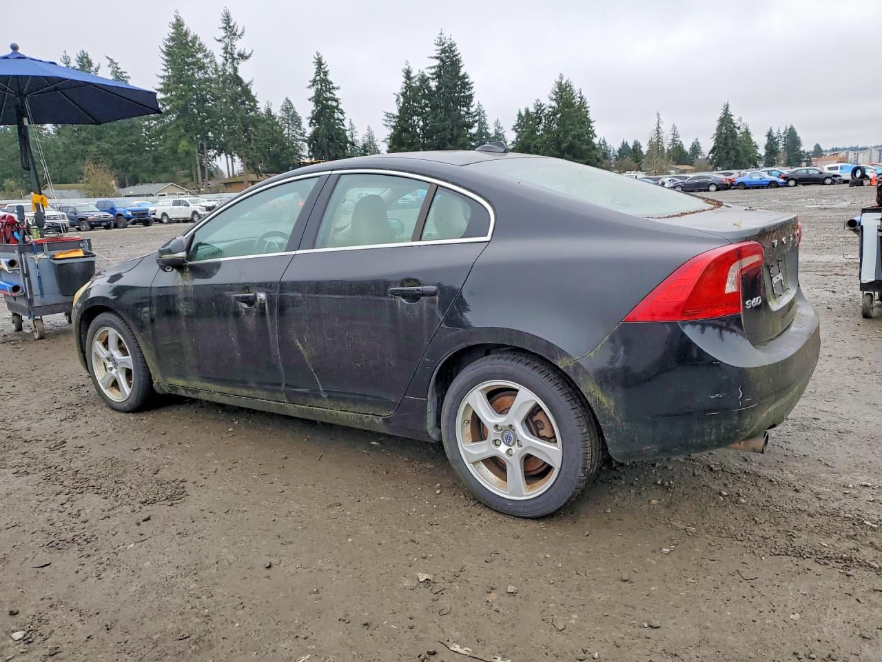 2013 Volvo S60 T5 Black vin: YV1612FH2D2186922