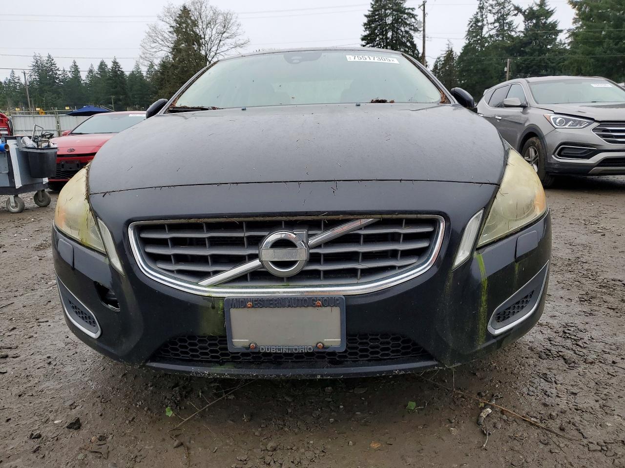 2013 Volvo S60 T5 Black vin: YV1612FH2D2186922