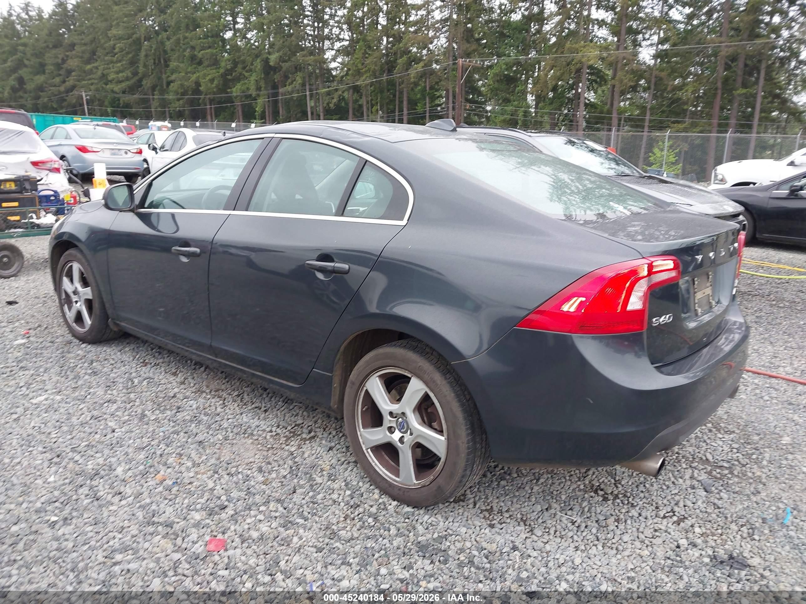 2013 Volvo S60 T5 Gray vin: YV1612FH3D2222861