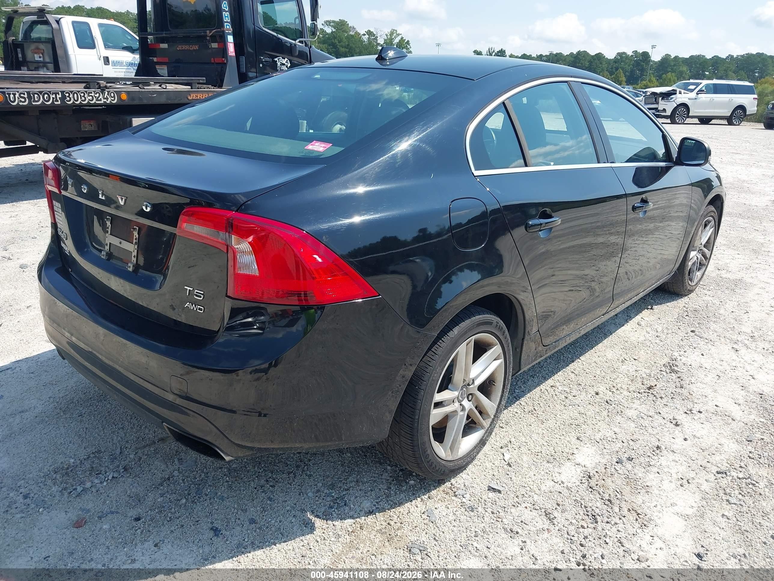 2014 Volvo S60 T5 Black vin: YV1612FH3E2279515
