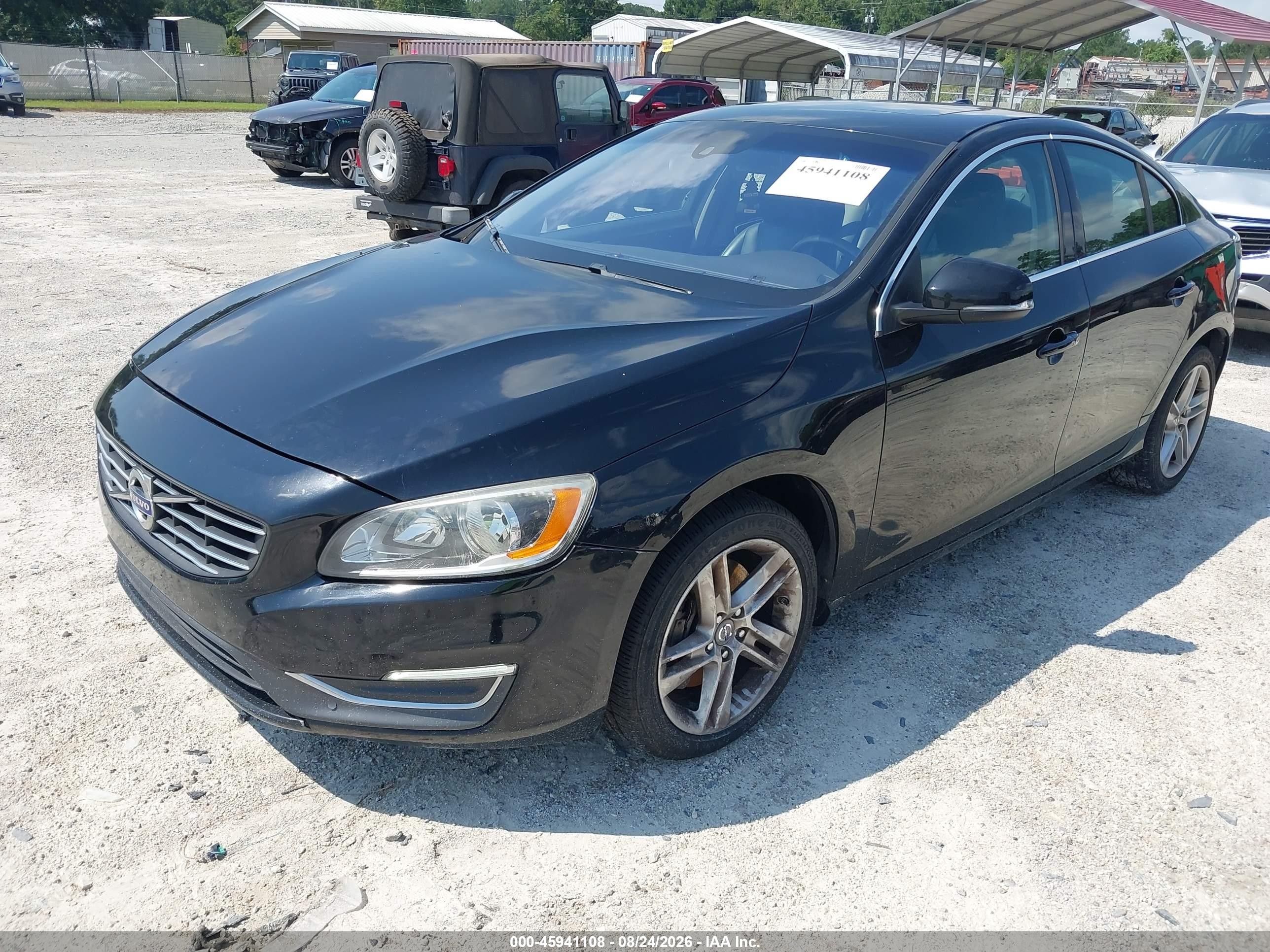 2014 Volvo S60 T5 Black vin: YV1612FH3E2279515