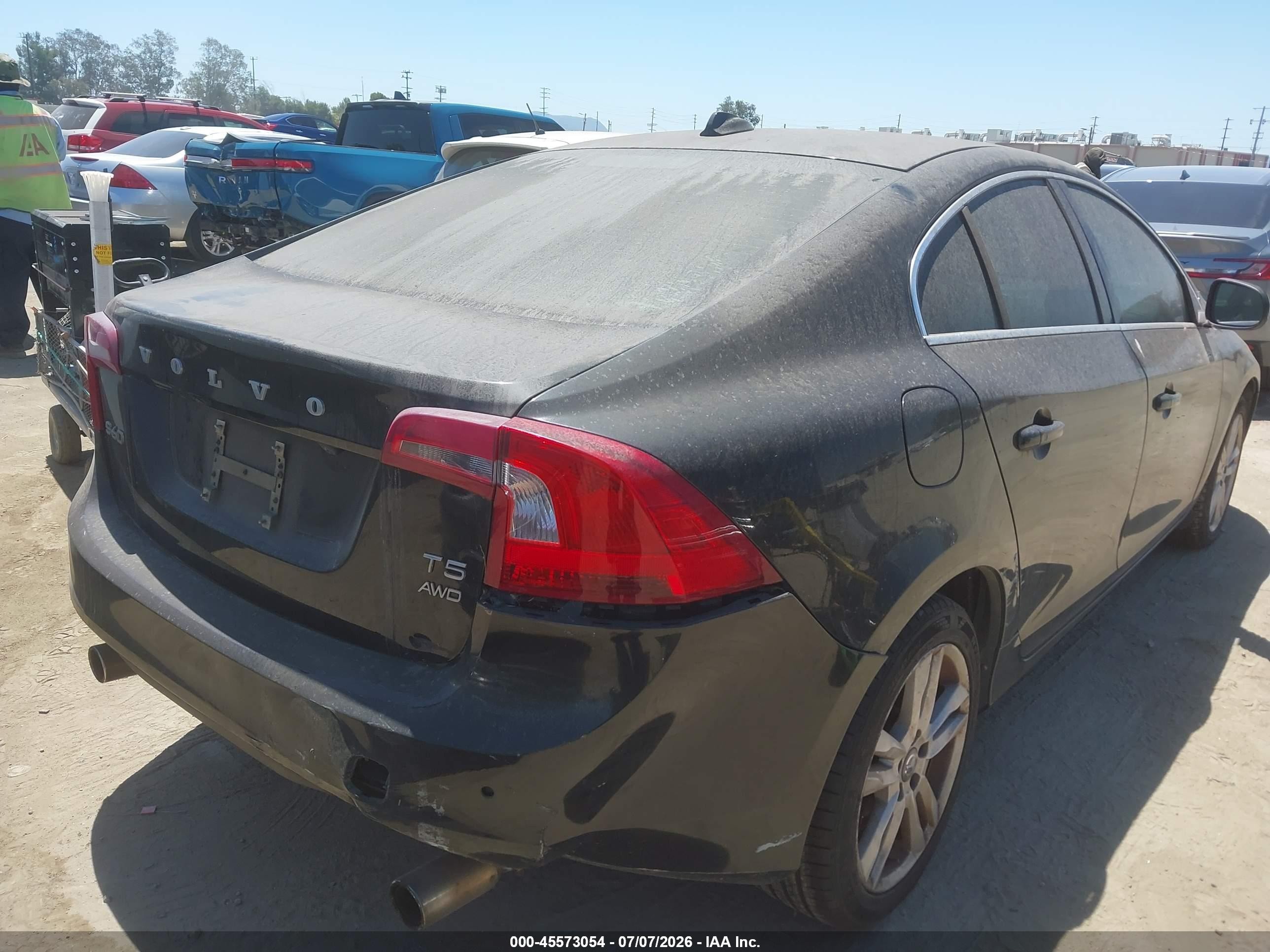 2013 Volvo S60 T5/t5 Platinum/t5 Premier/t5 Premier Plus Black vin: YV1612FH4D2173993