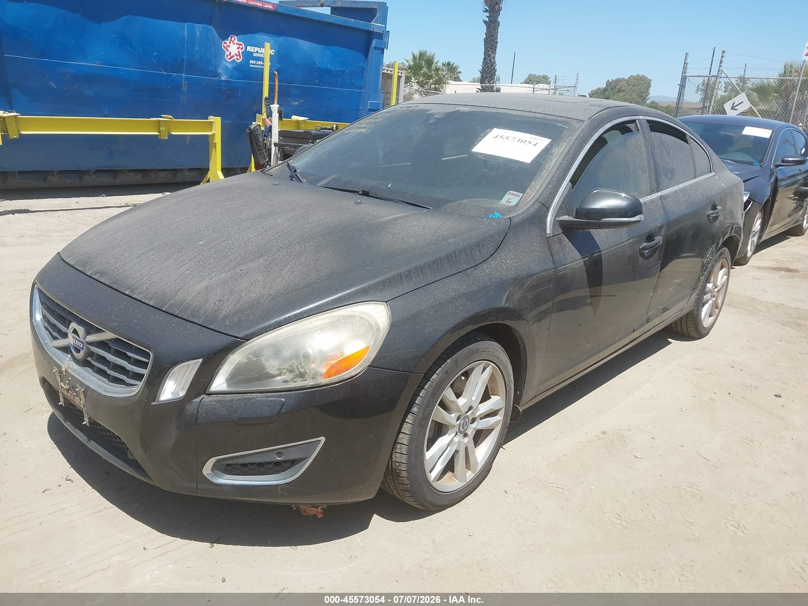 2013 Volvo S60 T5/t5 Platinum/t5 Premier/t5 Premier Plus Black vin: YV1612FH4D2173993