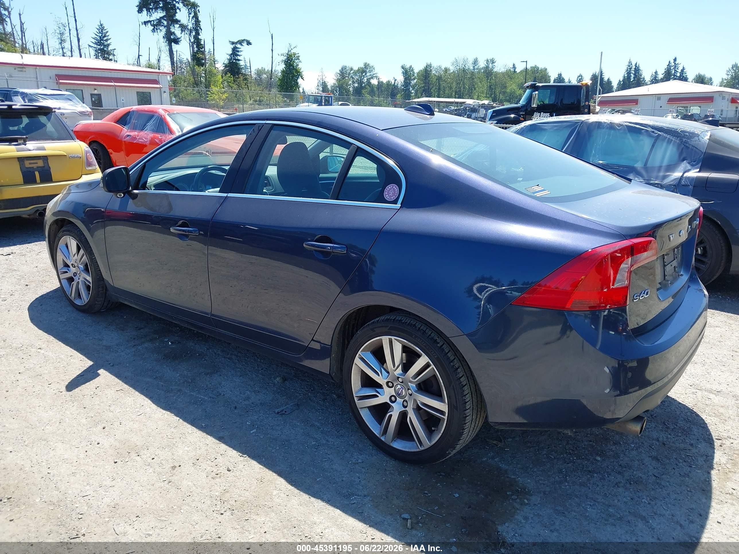 2013 Volvo S60 T5/t5 Platinum/t5 Premier/t5 Premier Plus Gray vin: YV1612FH4D2185125