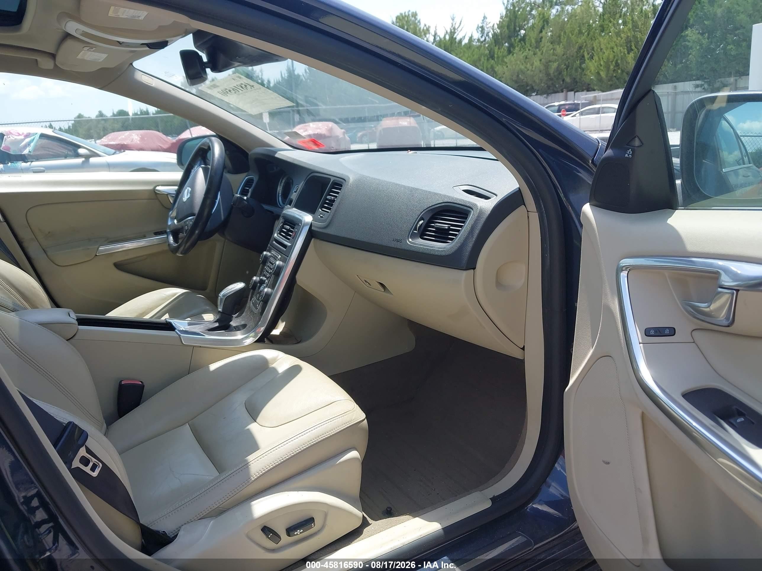 2013 Volvo S60 T5 Blue vin: YV1612FH6D2197812