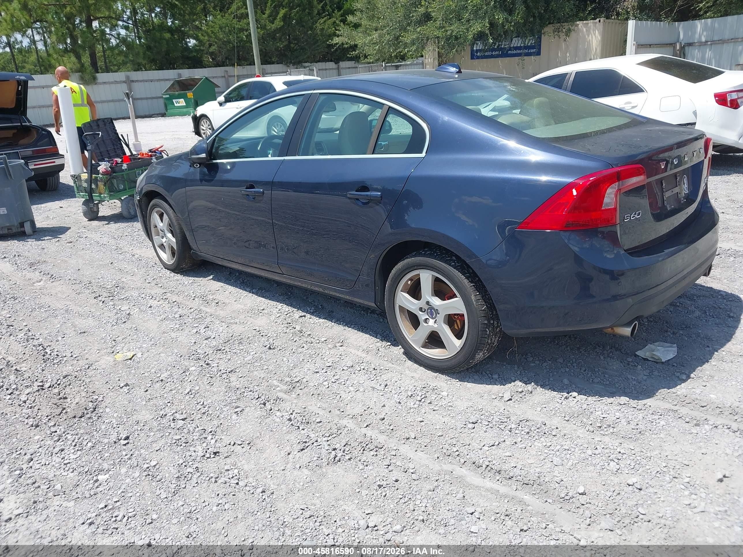 2013 Volvo S60 T5 Blue vin: YV1612FH6D2197812