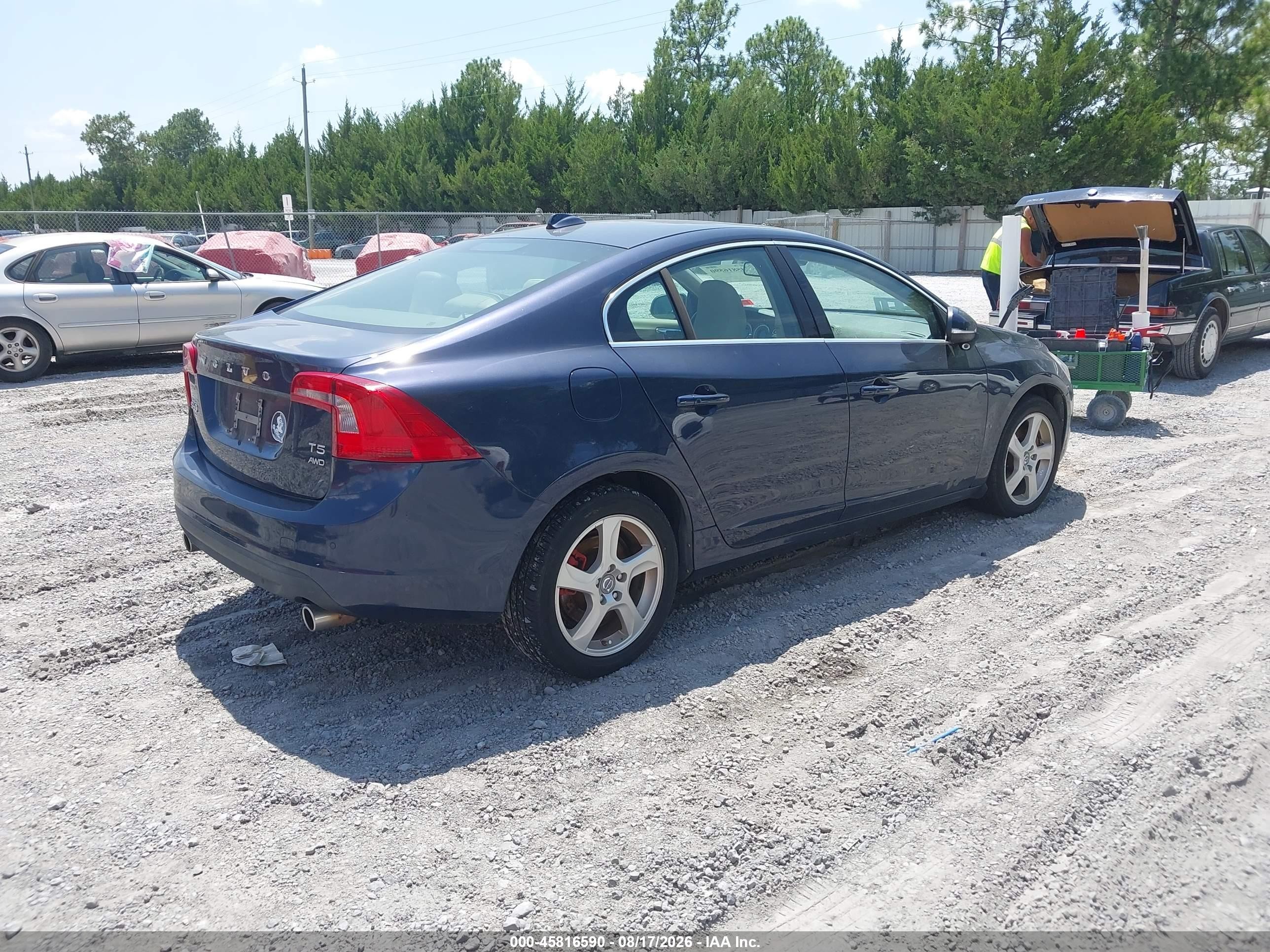 2013 Volvo S60 T5 Blue vin: YV1612FH6D2197812