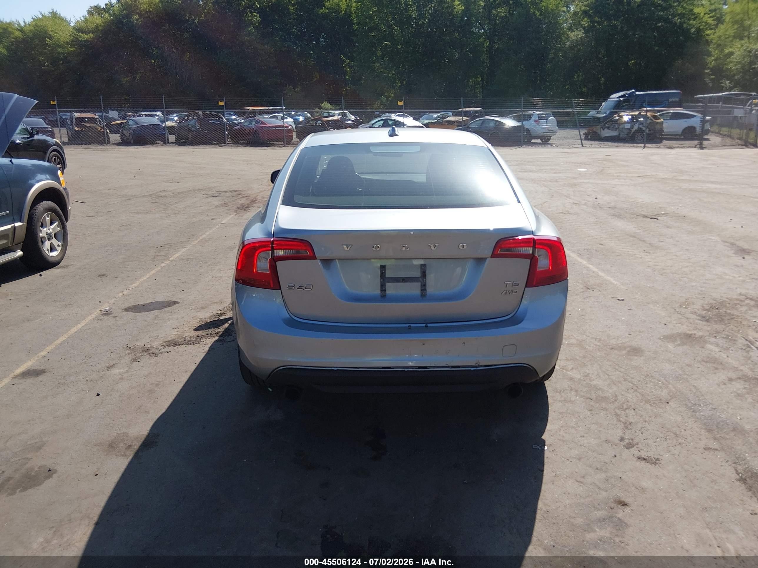 2013 Volvo S60 T5 Silver vin: YV1612FH7D1228474