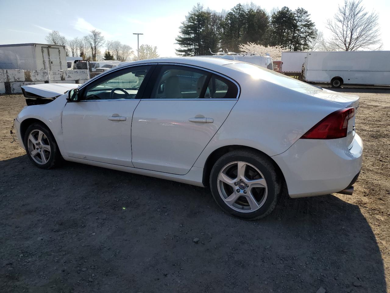 2013 Volvo S60 T5 White vin: YV1612FH7D2205996
