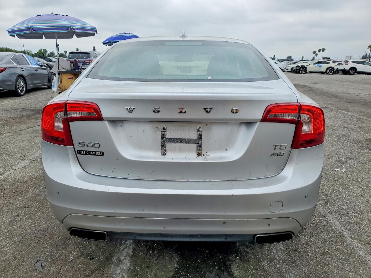2014 Volvo S60 T5 Silver vin: YV1612FH7E2297712