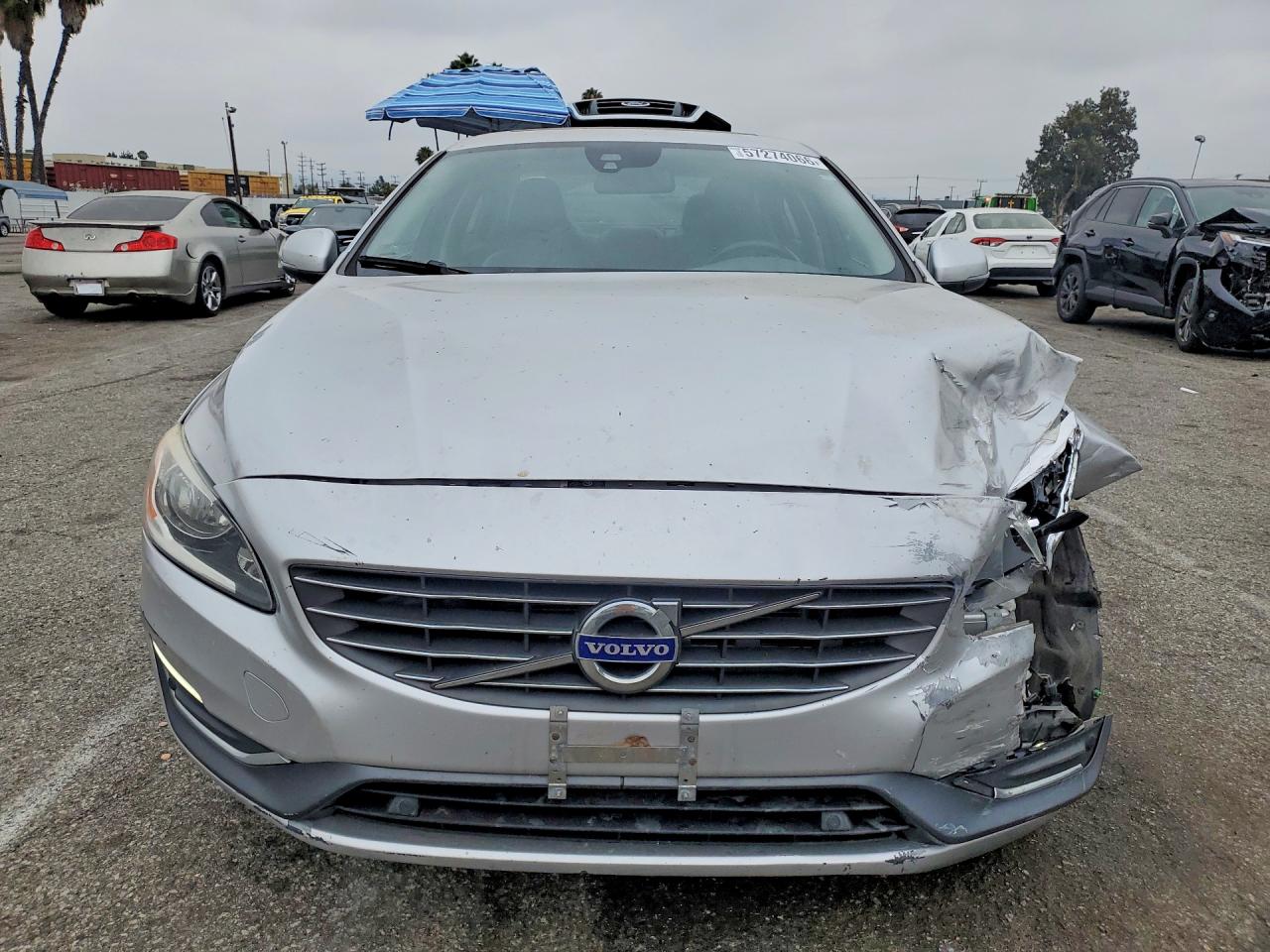 2014 Volvo S60 T5 Silver vin: YV1612FH7E2297712