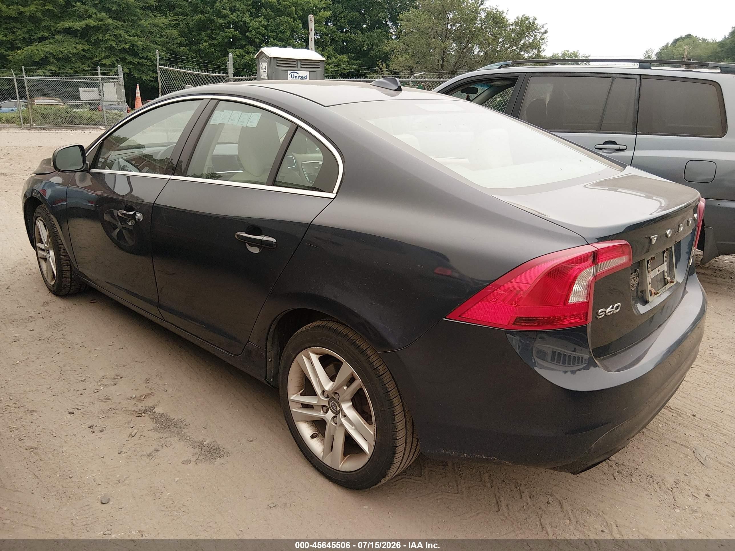 2014 Volvo S60 T5 Blue vin: YV1612FH8E2295399