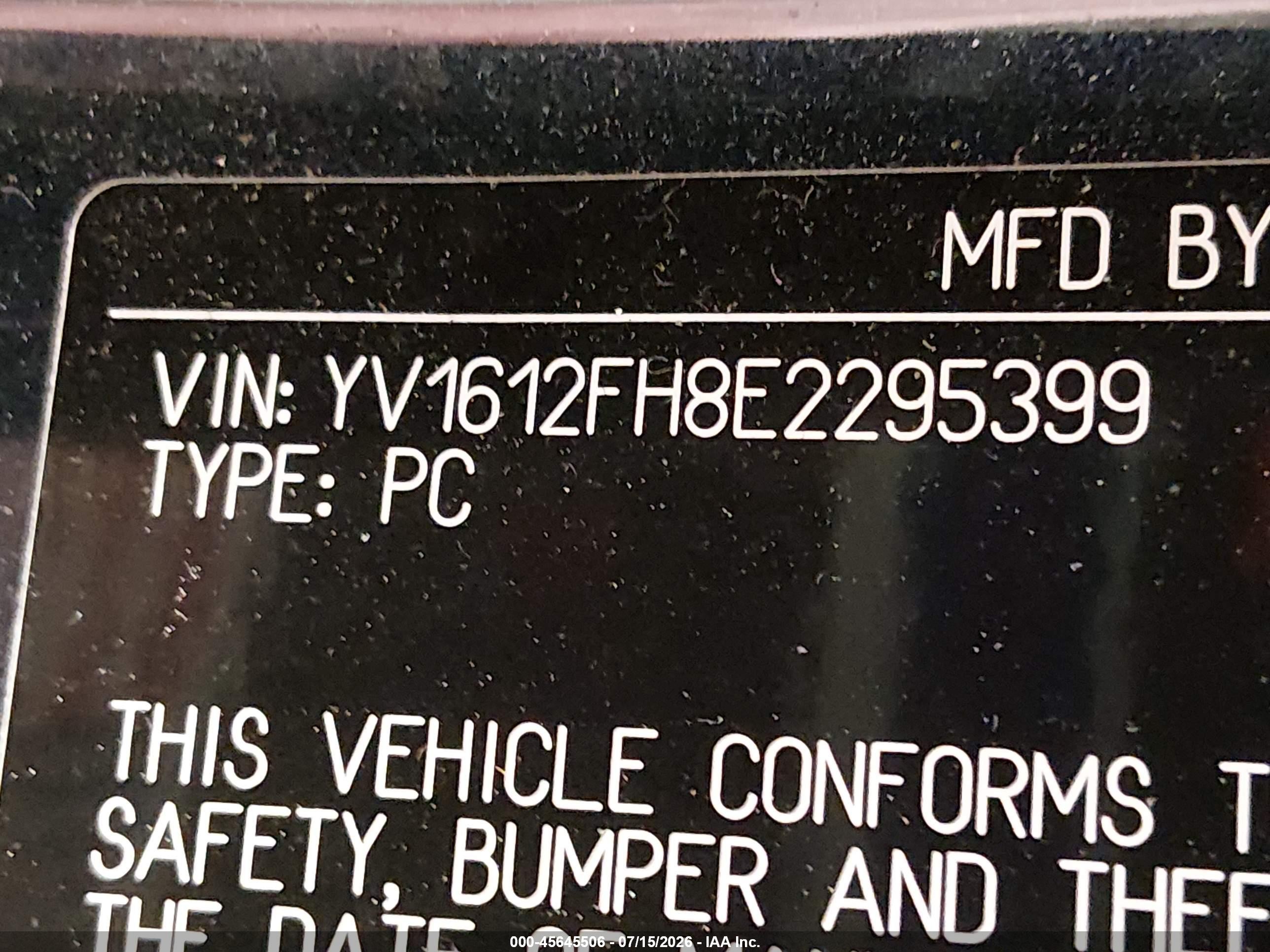 2014 Volvo S60 T5 Blue vin: YV1612FH8E2295399