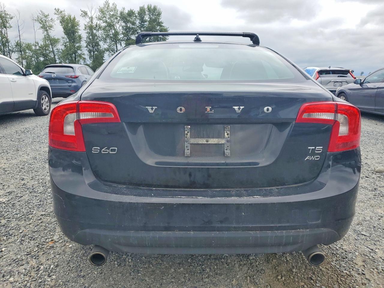 2013 Volvo S60 T5 Black vin: YV1612FH9D1231358