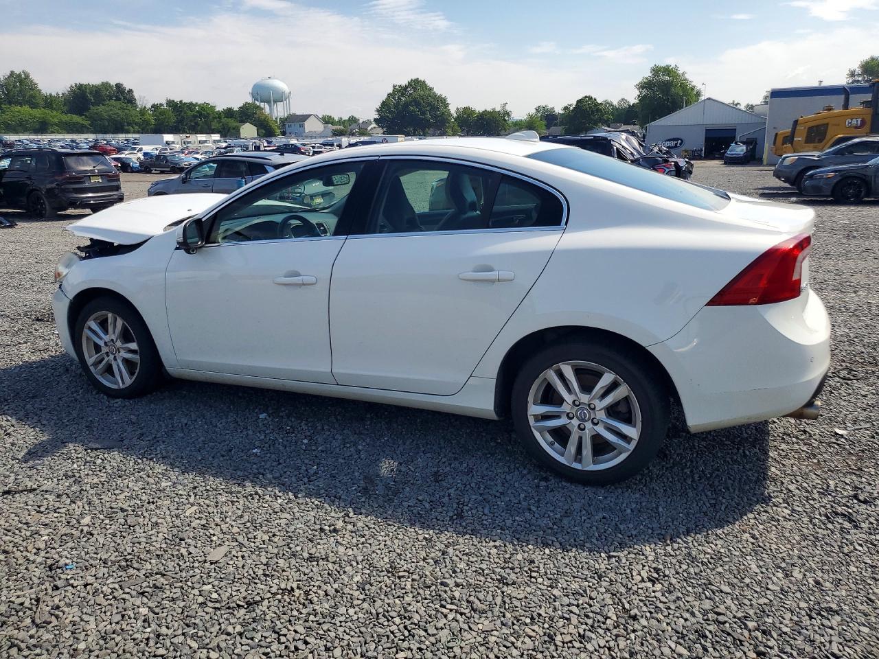 2013 Volvo S60 T5 White vin: YV1612FH9D2218491