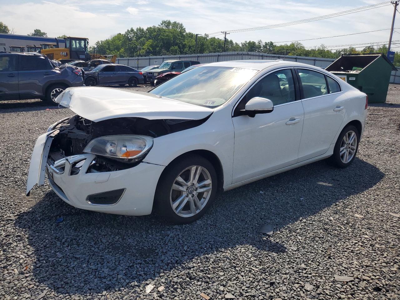 2013 Volvo S60 T5 White vin: YV1612FH9D2218491