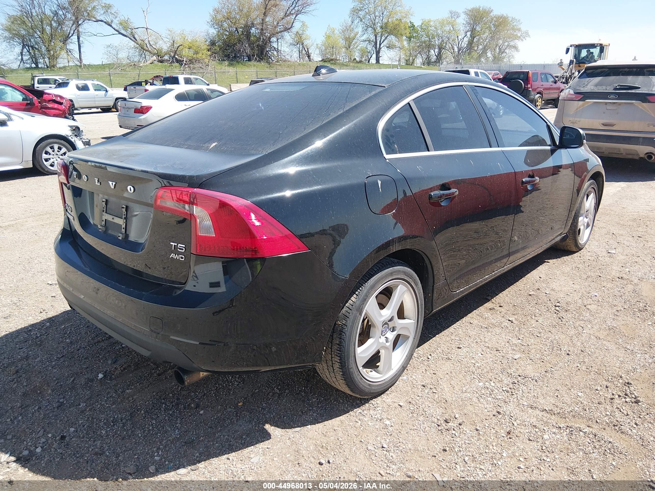 2013 Volvo S60 T5/t5 Platinum/t5 Premier/t5 Premier Plus Black vin: YV1612FHXD2176347