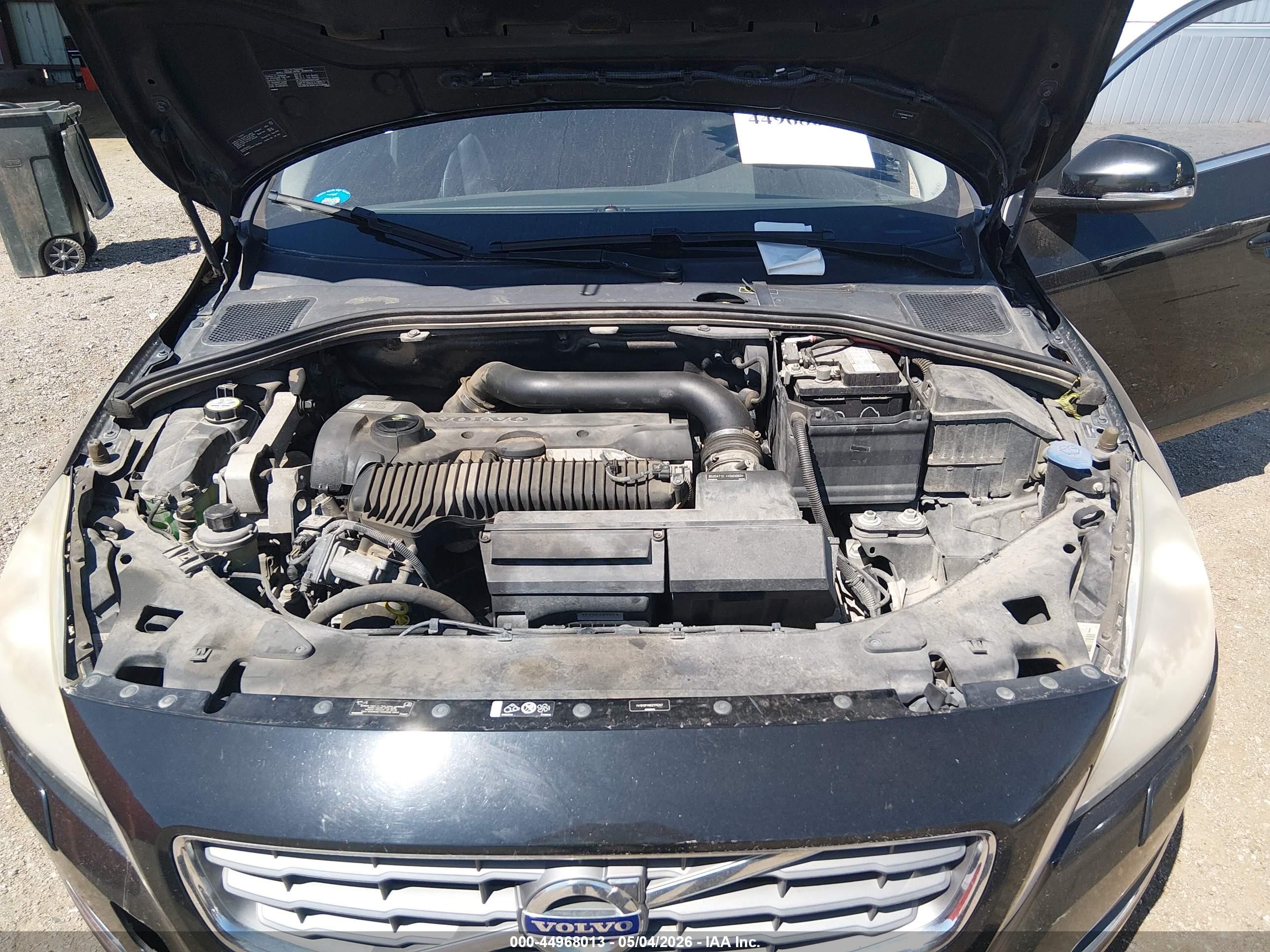 2013 Volvo S60 T5/t5 Platinum/t5 Premier/t5 Premier Plus Black vin: YV1612FHXD2176347