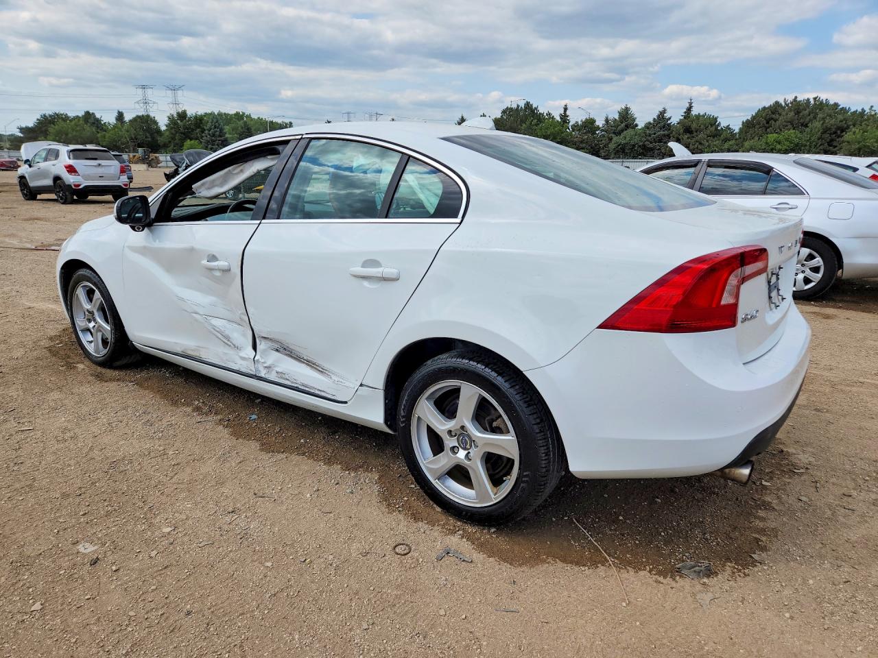 2013 Volvo S60 T5 White vin: YV1612FHXD2183248