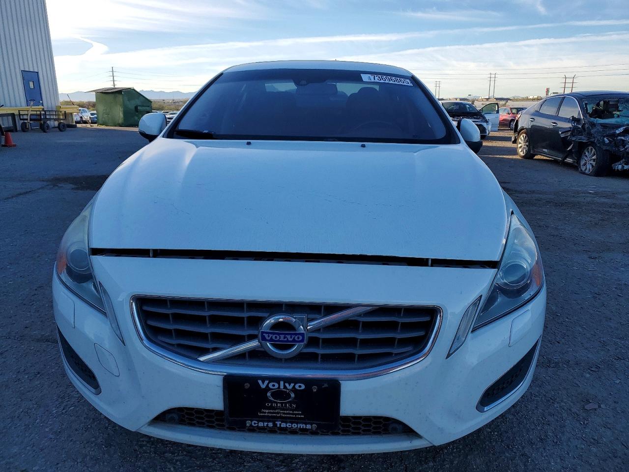 2013 Volvo S60 T5 White vin: YV1612FHXD2188630