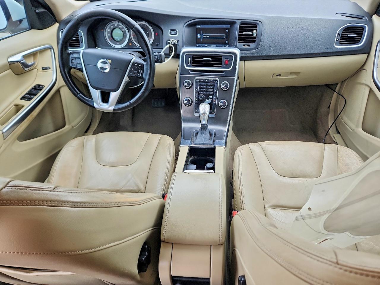 2013 Volvo S60 T5 White vin: YV1612FHXD2189731