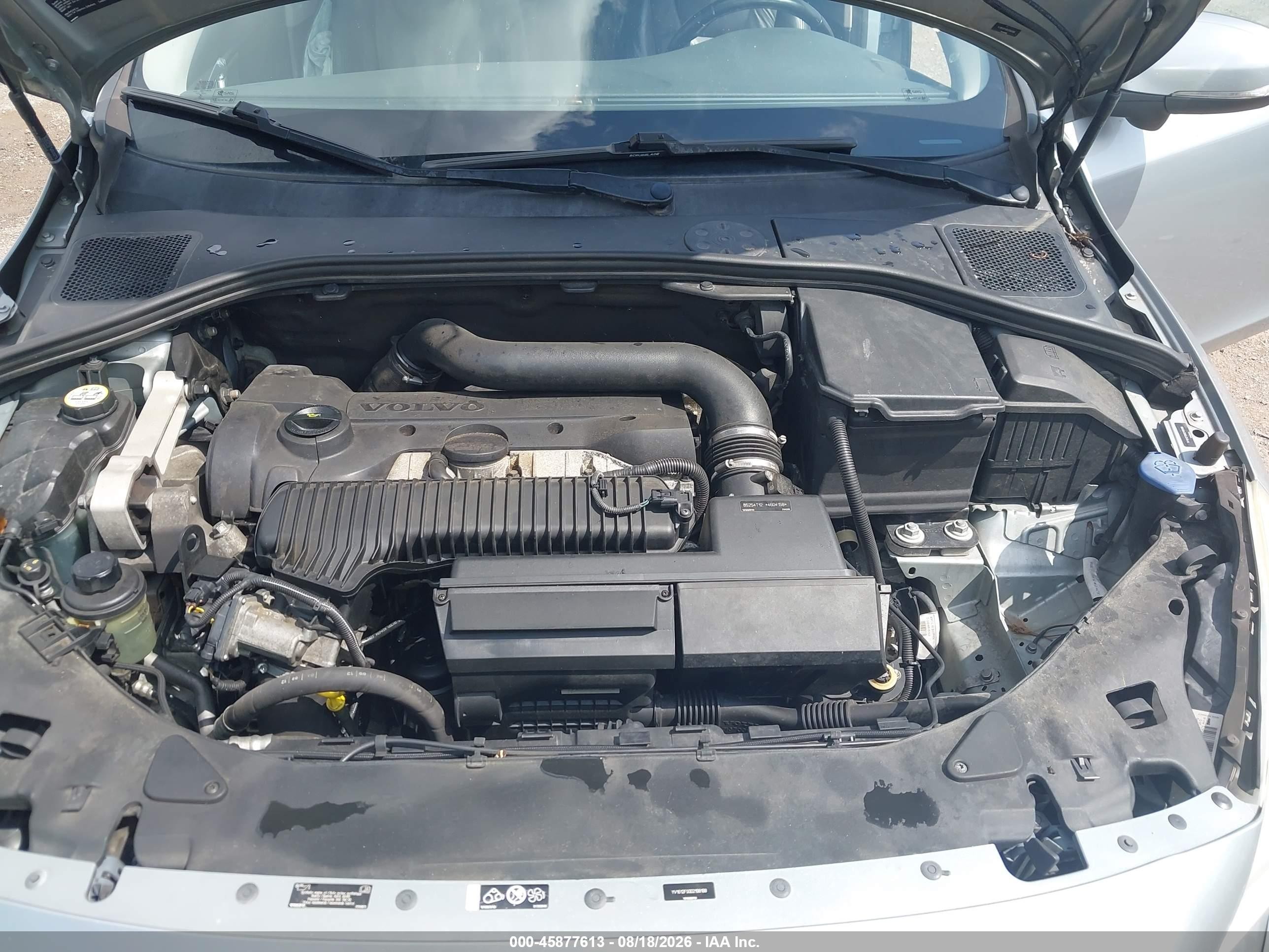 2013 Volvo S60 T5/t5 Platinum/t5 Premier/t5 Premier Plus Silver vin: YV1612FS0D2198188