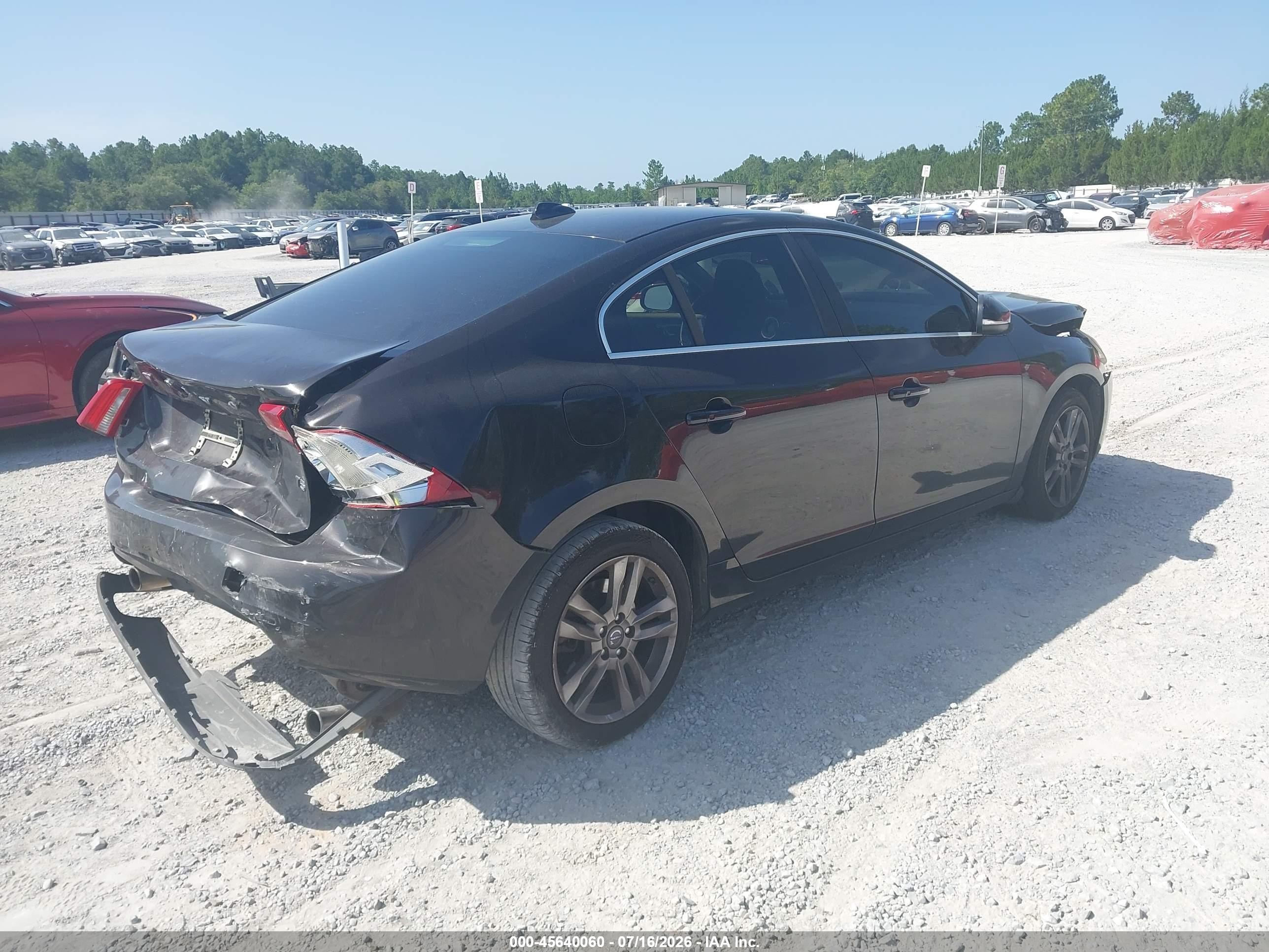 2013 Volvo S60 T5 Black vin: YV1612FS0D2199891