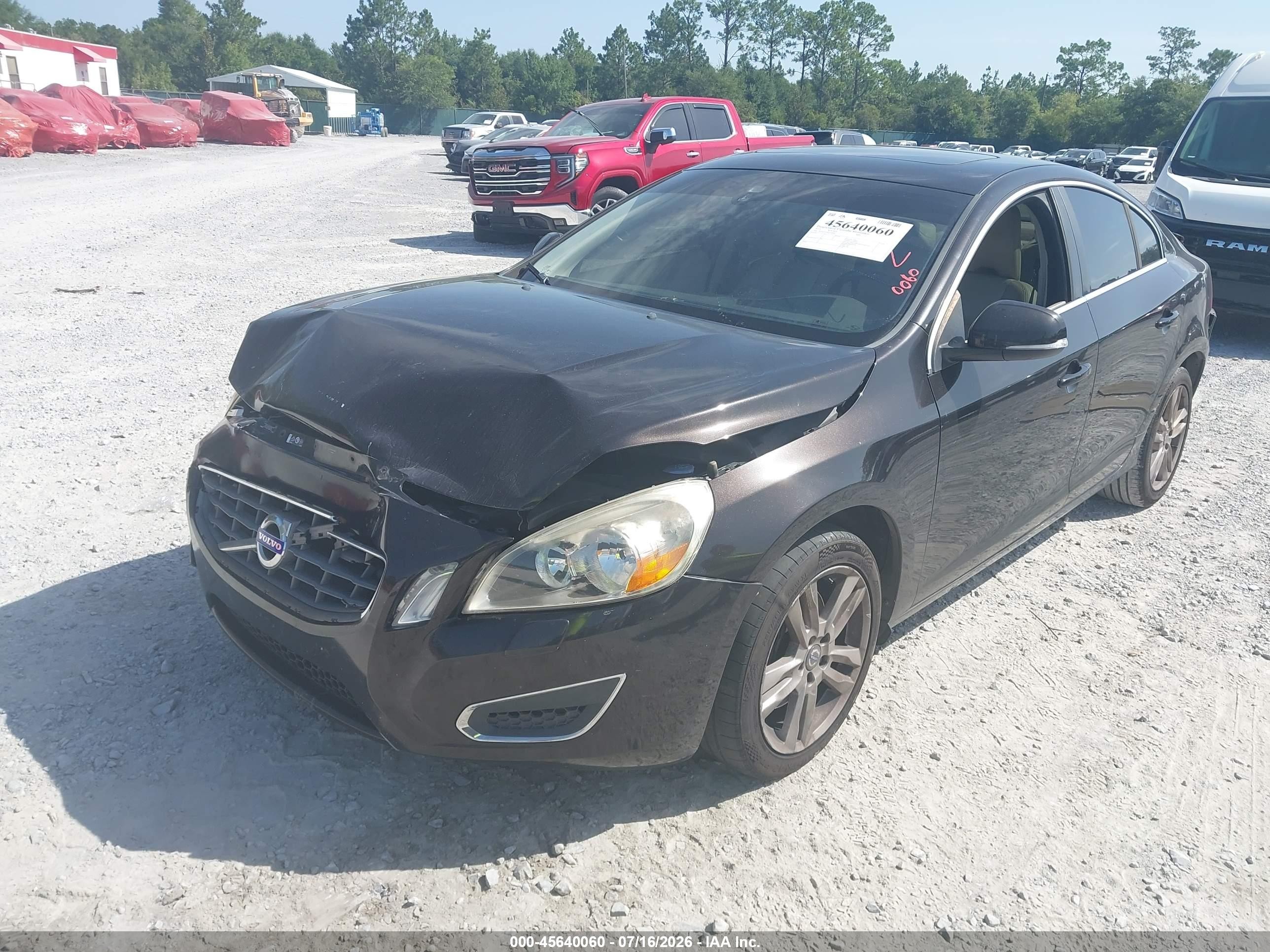 2013 Volvo S60 T5 Black vin: YV1612FS0D2199891