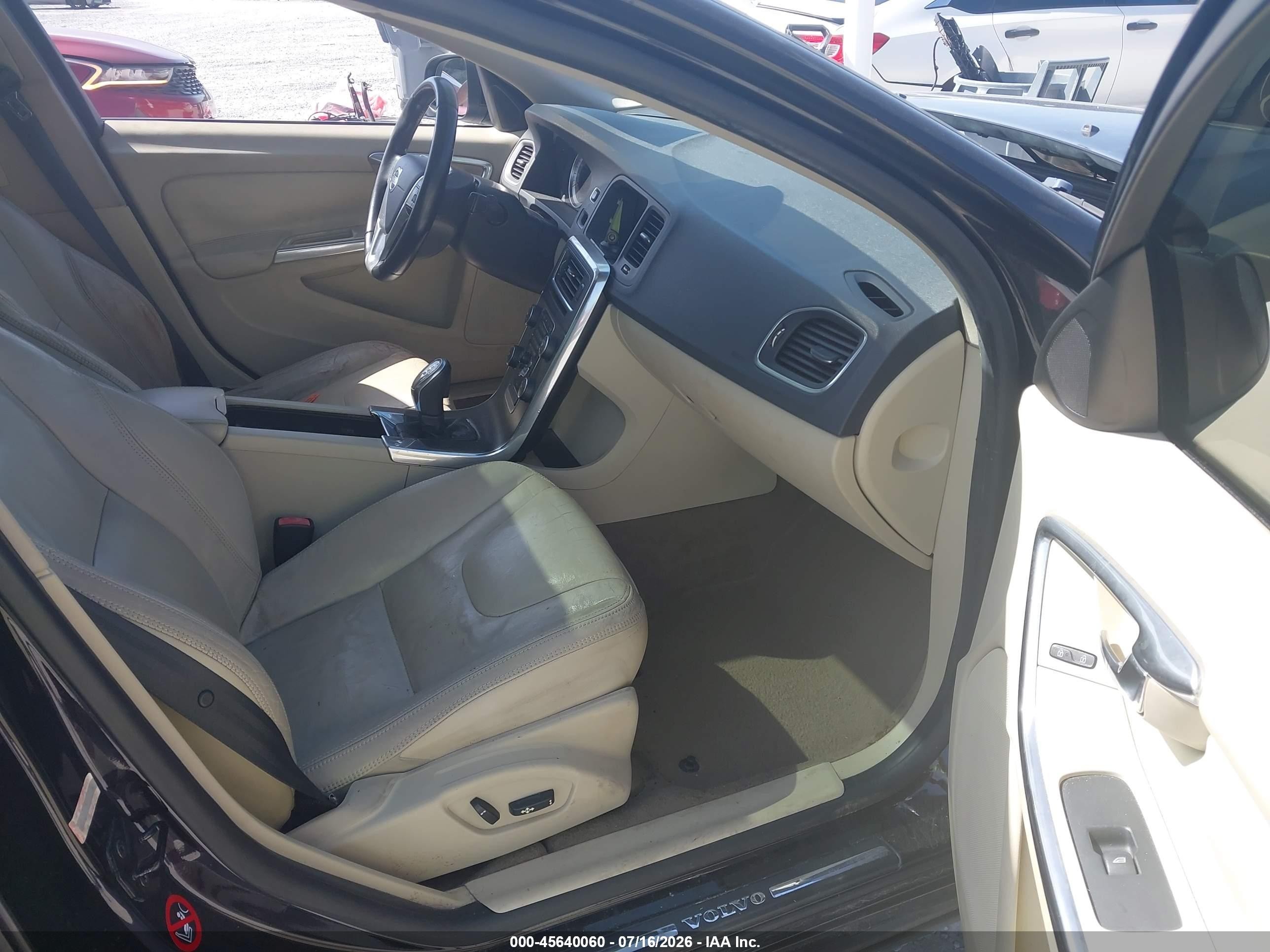 2013 Volvo S60 T5 Black vin: YV1612FS0D2199891