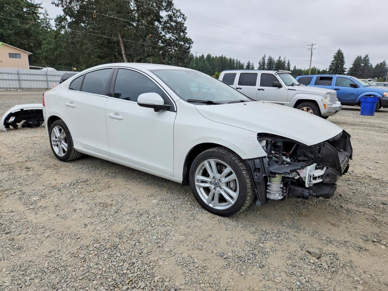 2013 Volvo S60 T5 White vin: YV1612FS0D2202367