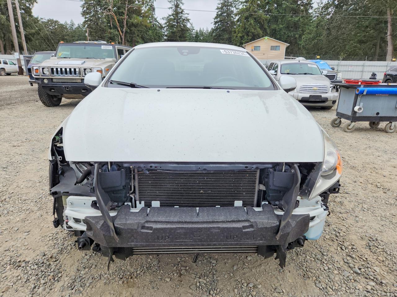 2013 Volvo S60 T5 White vin: YV1612FS0D2202367