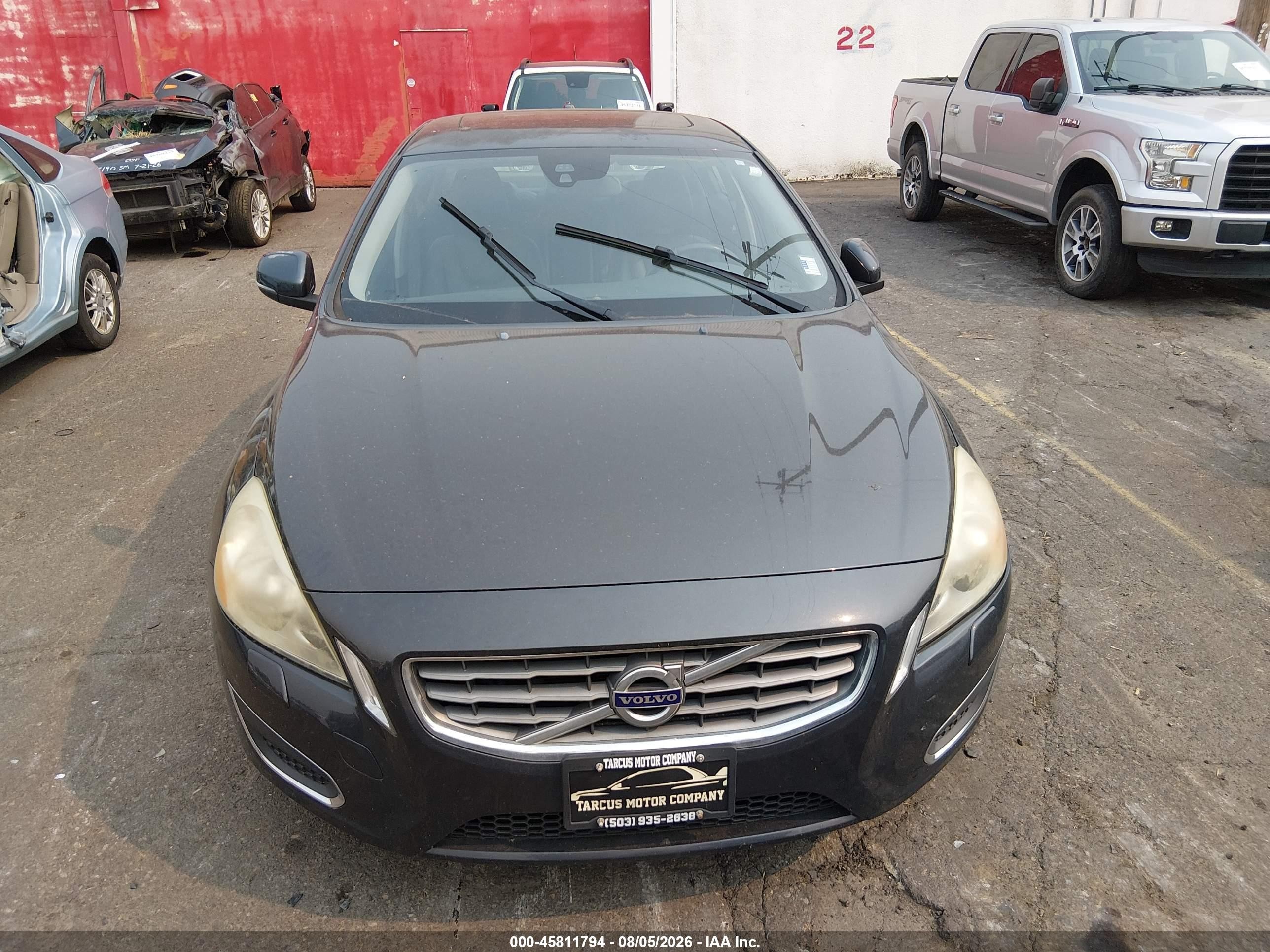 2013 Volvo S60 T5 Gray vin: YV1612FS0D2210548
